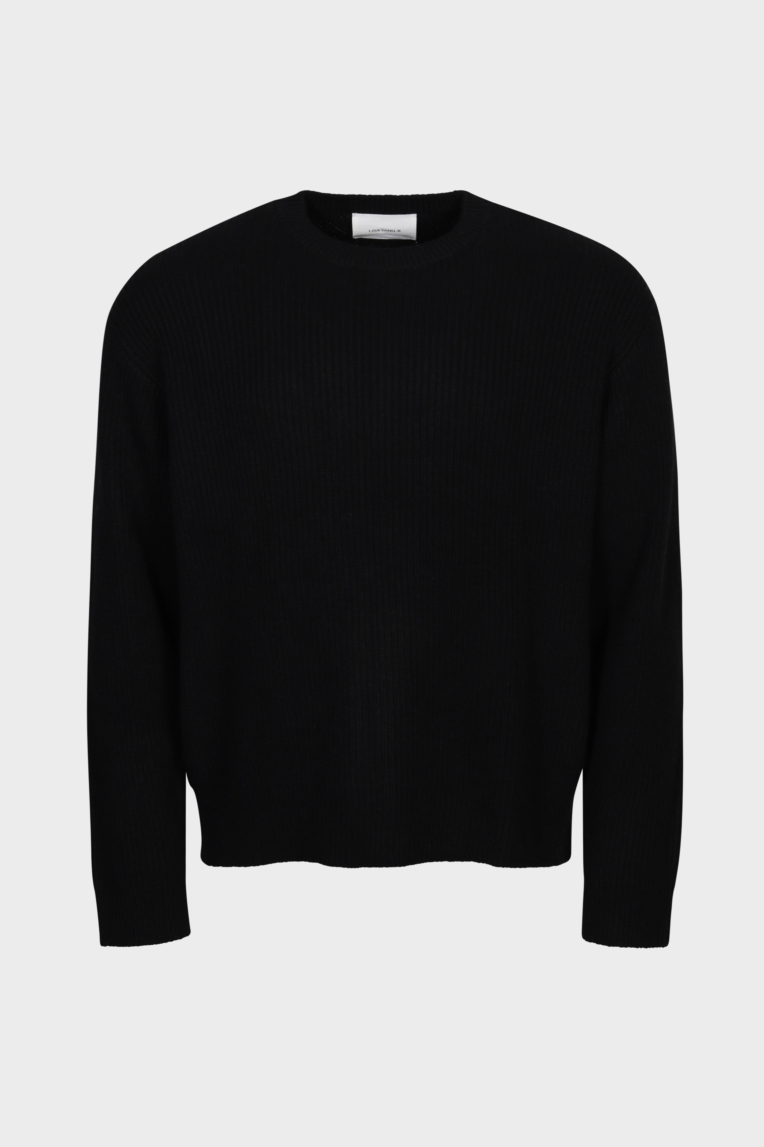 LISA YANG William Cashmere Ribbed Sweater in Black