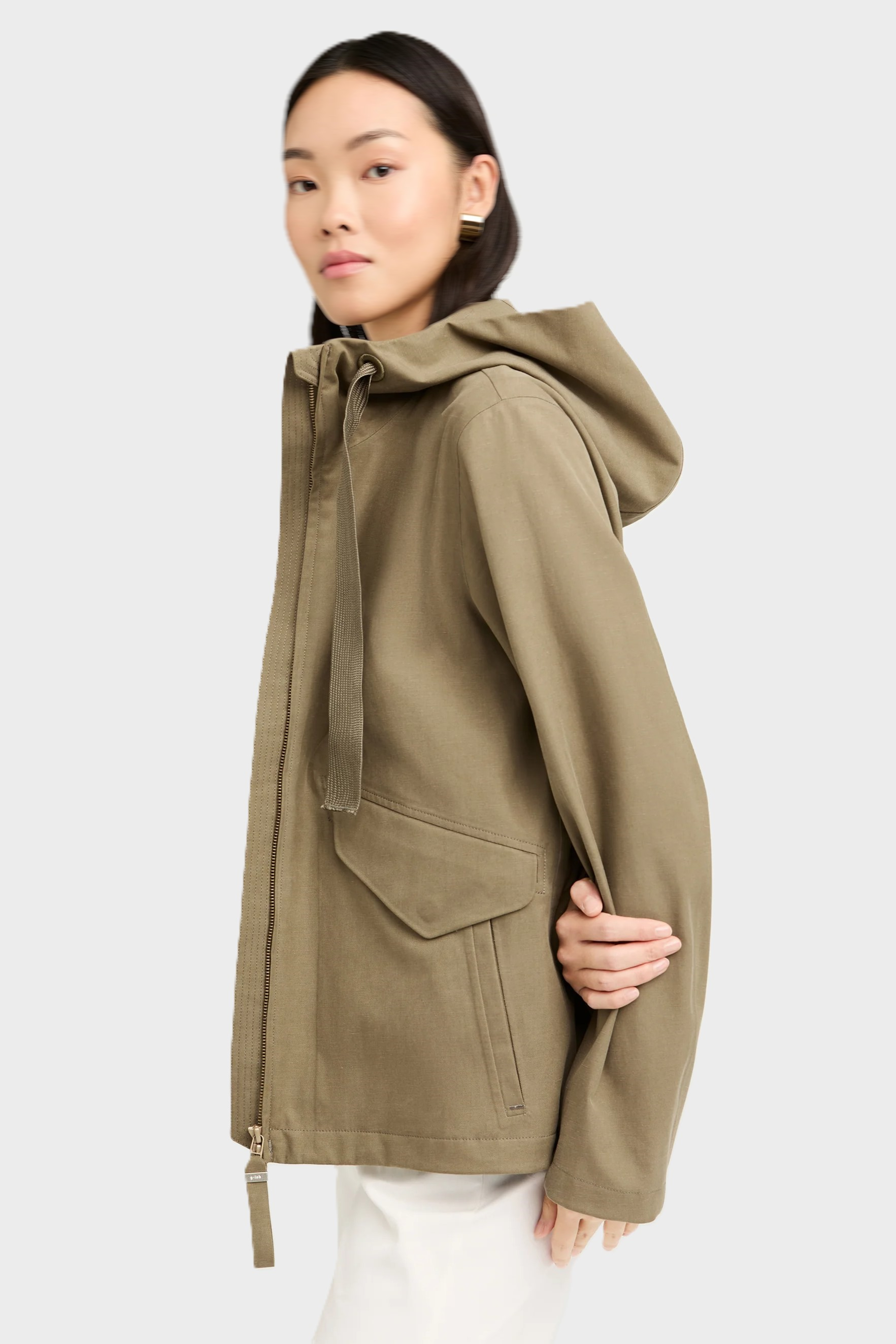 G-LAB Jane Soft Canvas Jacket in Olivine