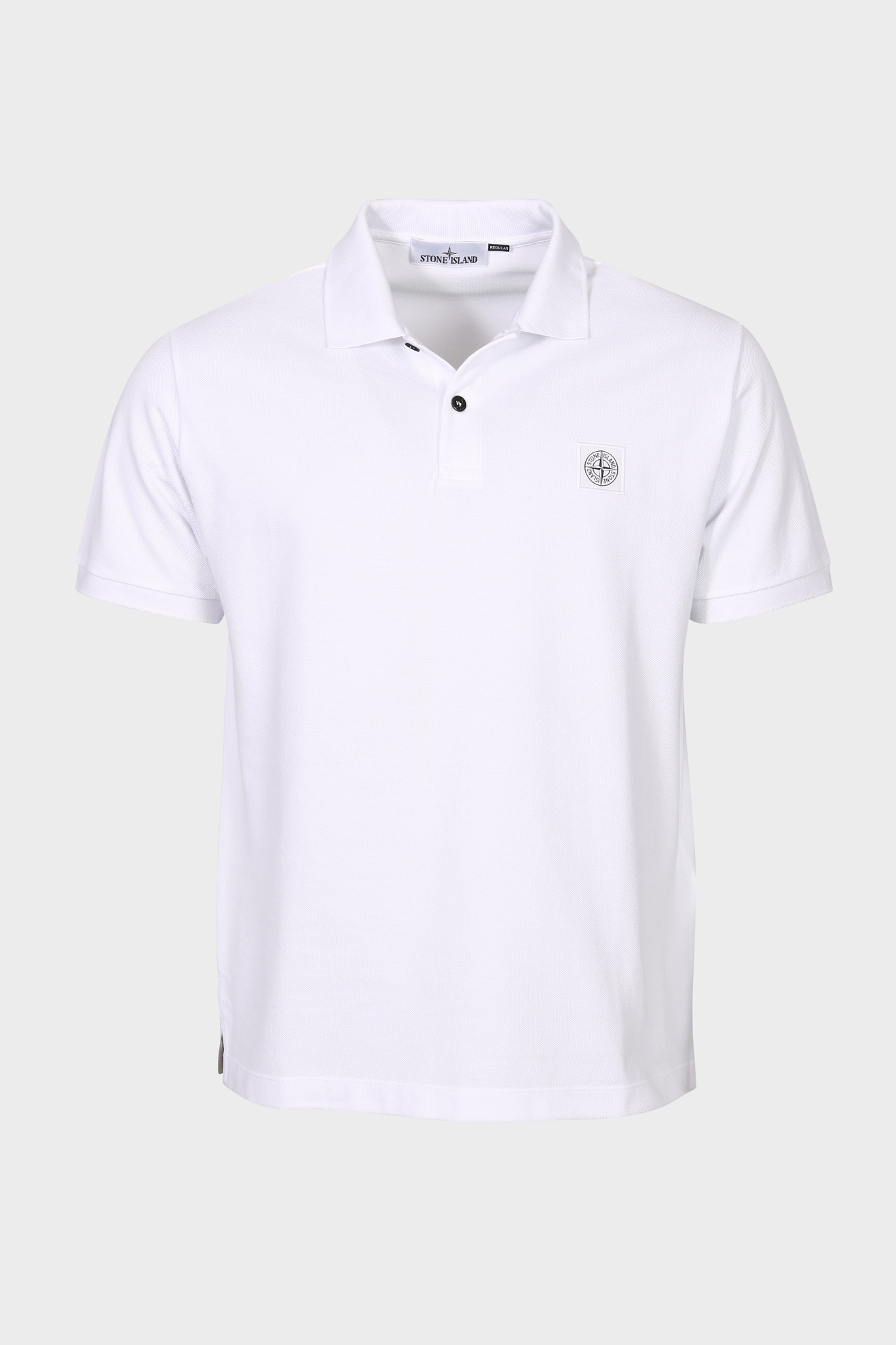 STONE ISLAND Regular Fit Polo Shirt in White