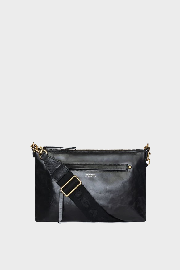 ISABEL MARANT Nessah Shoulder Bag in Black