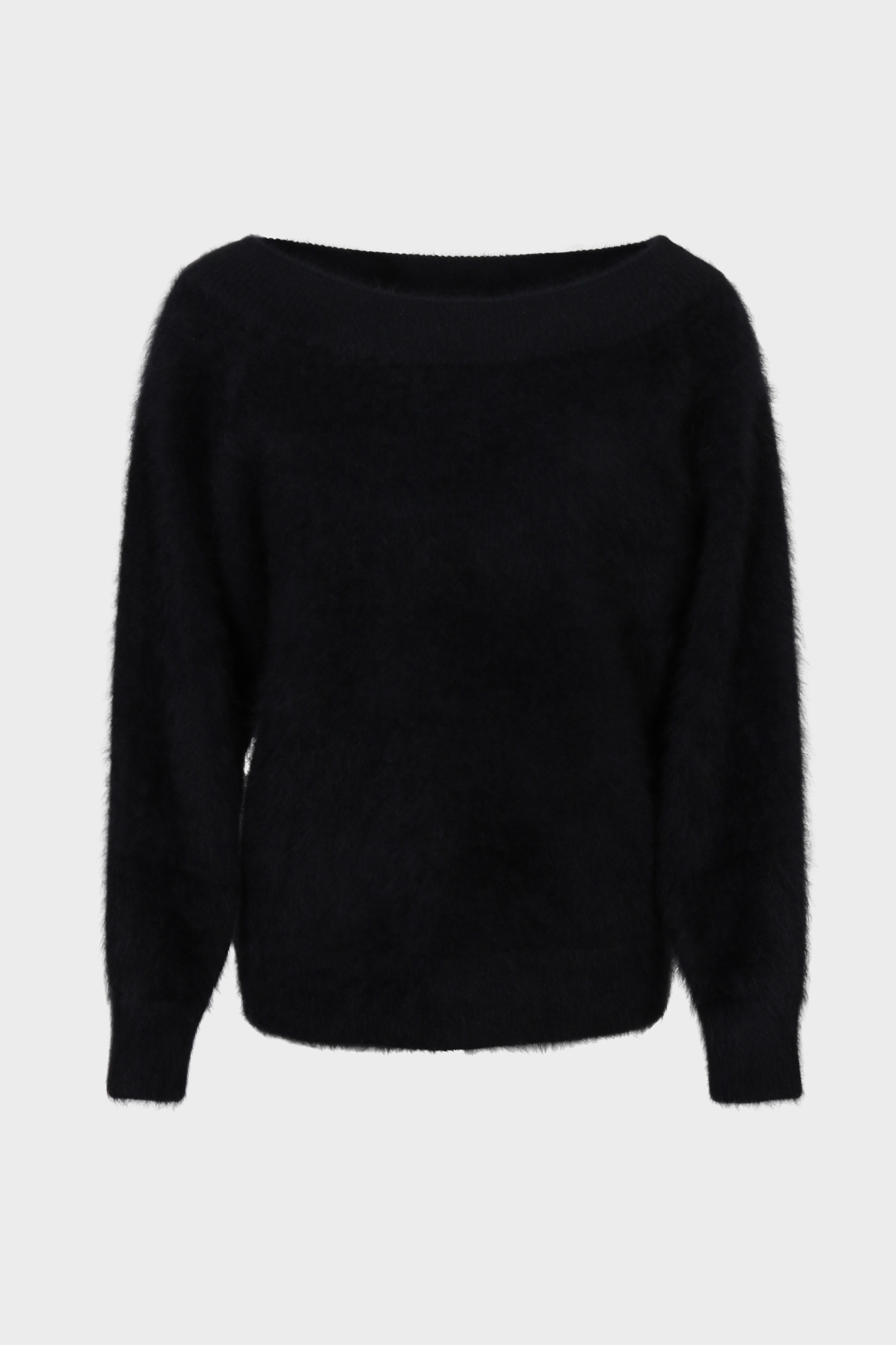 LISA YANG Kamila Brushed Cashmere Pullover in Black