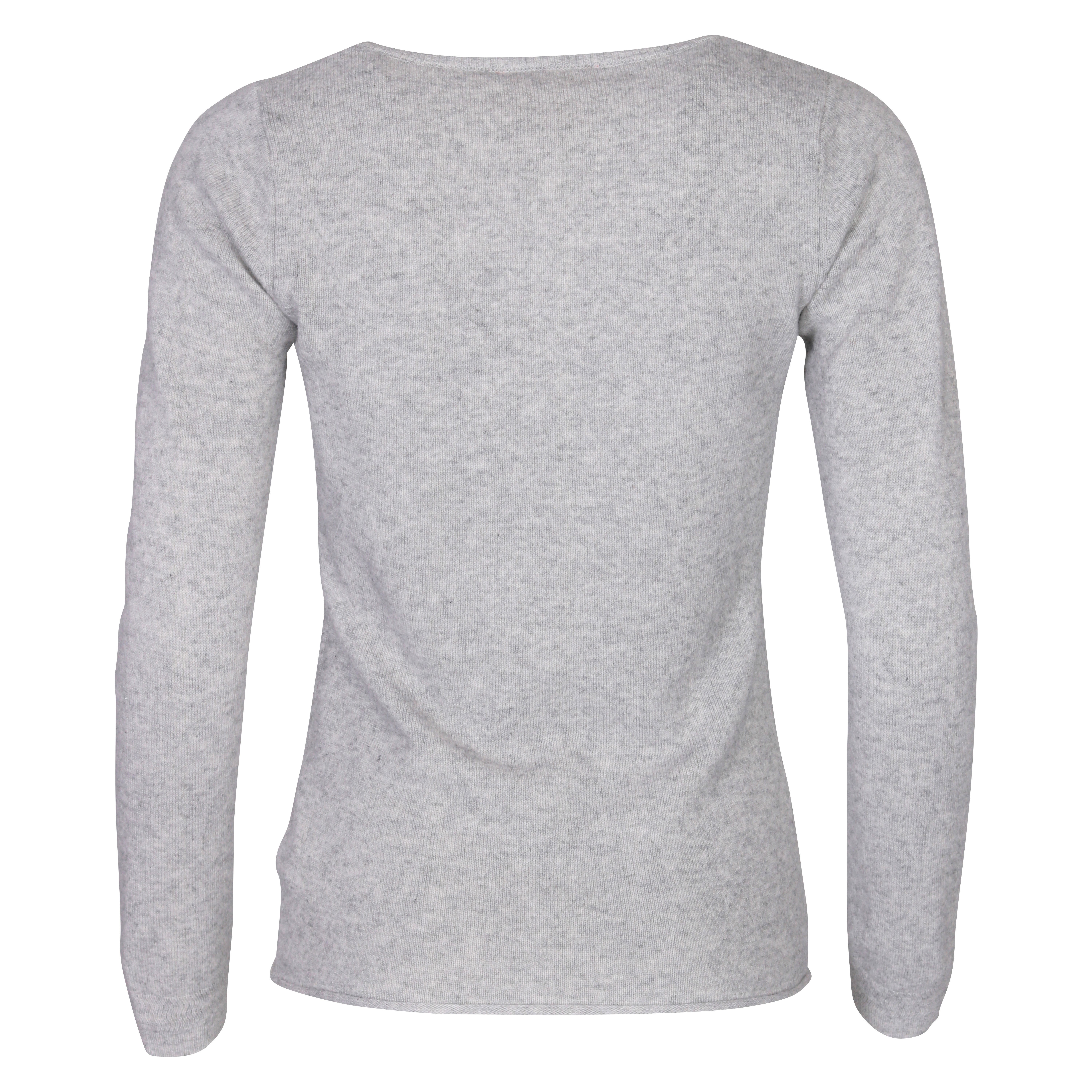 Absolut Cashmere Fitted V-Neck Sweater in Heathergrey M
