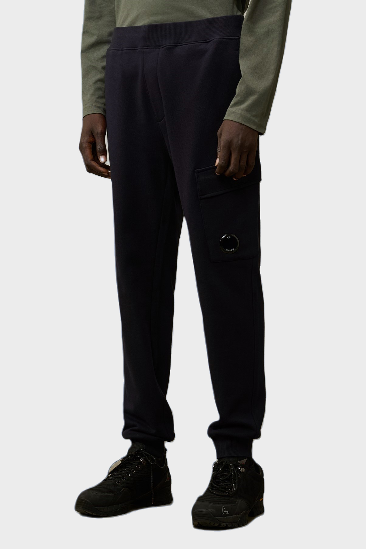 C.P. COMPANY Cargo Sweatpant in Black