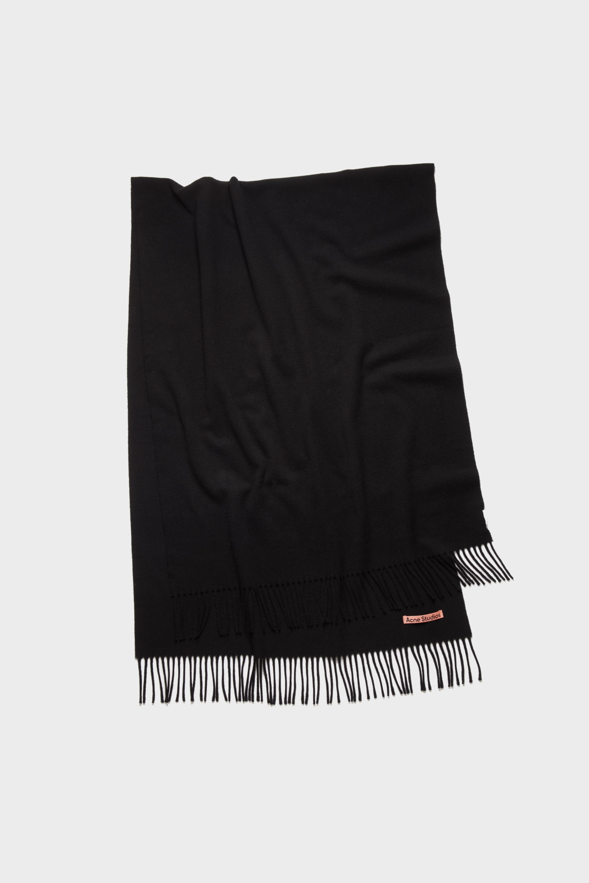 ACNE STUDIOS Oversize Wool Scarf in Black