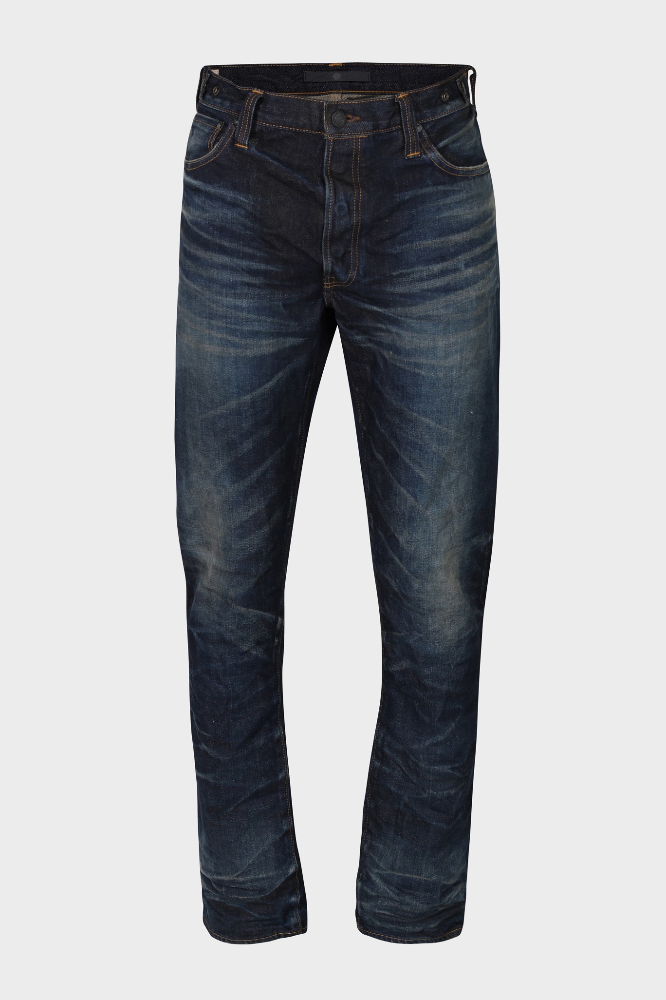 MASTERCRAFT UNION Edo Straight Jeans in Dirty Dark Vintage