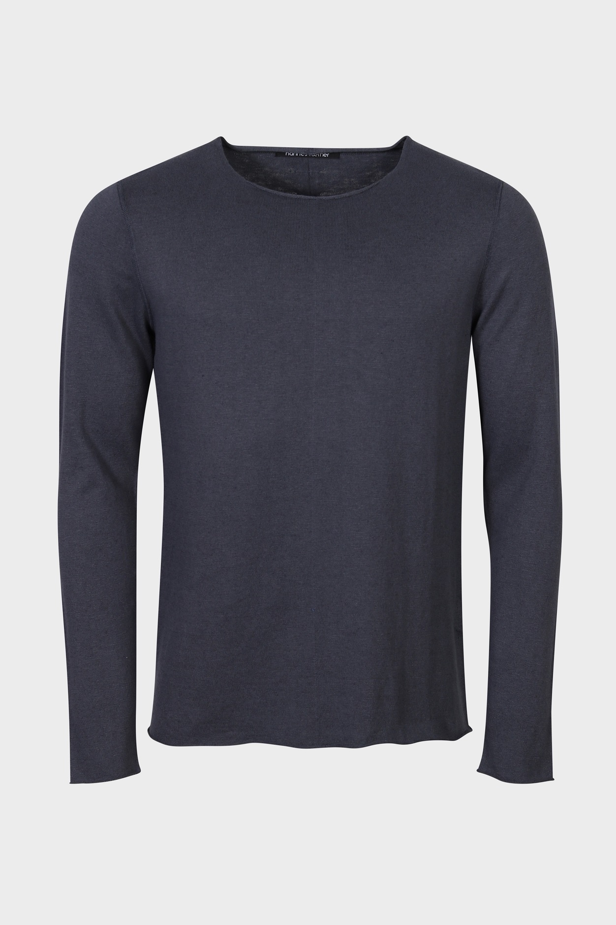 HANNES ROETHER Summer Knit Pullover in Dark Grey