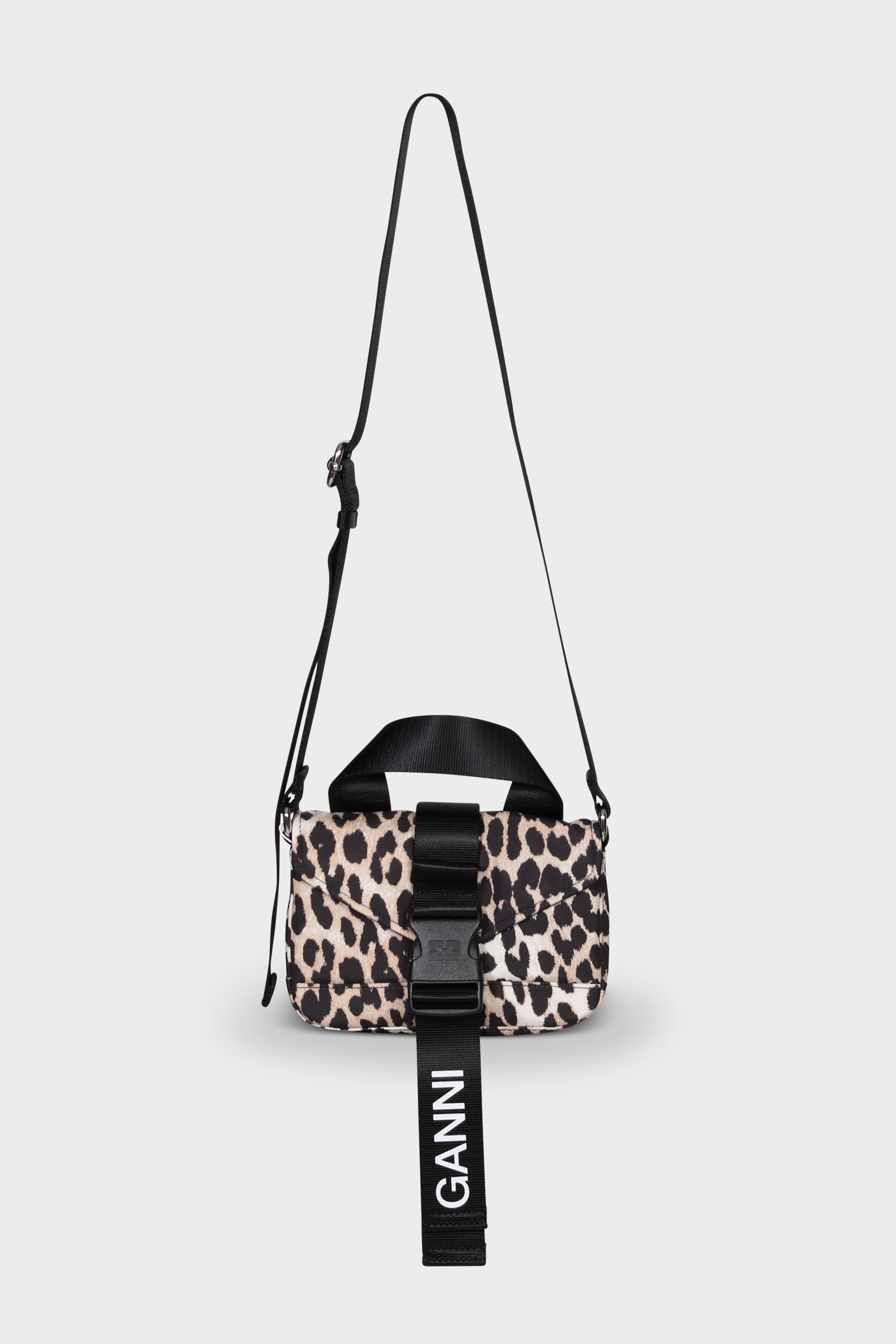 GANNI Recycled Tech Mini Satchel in Leo