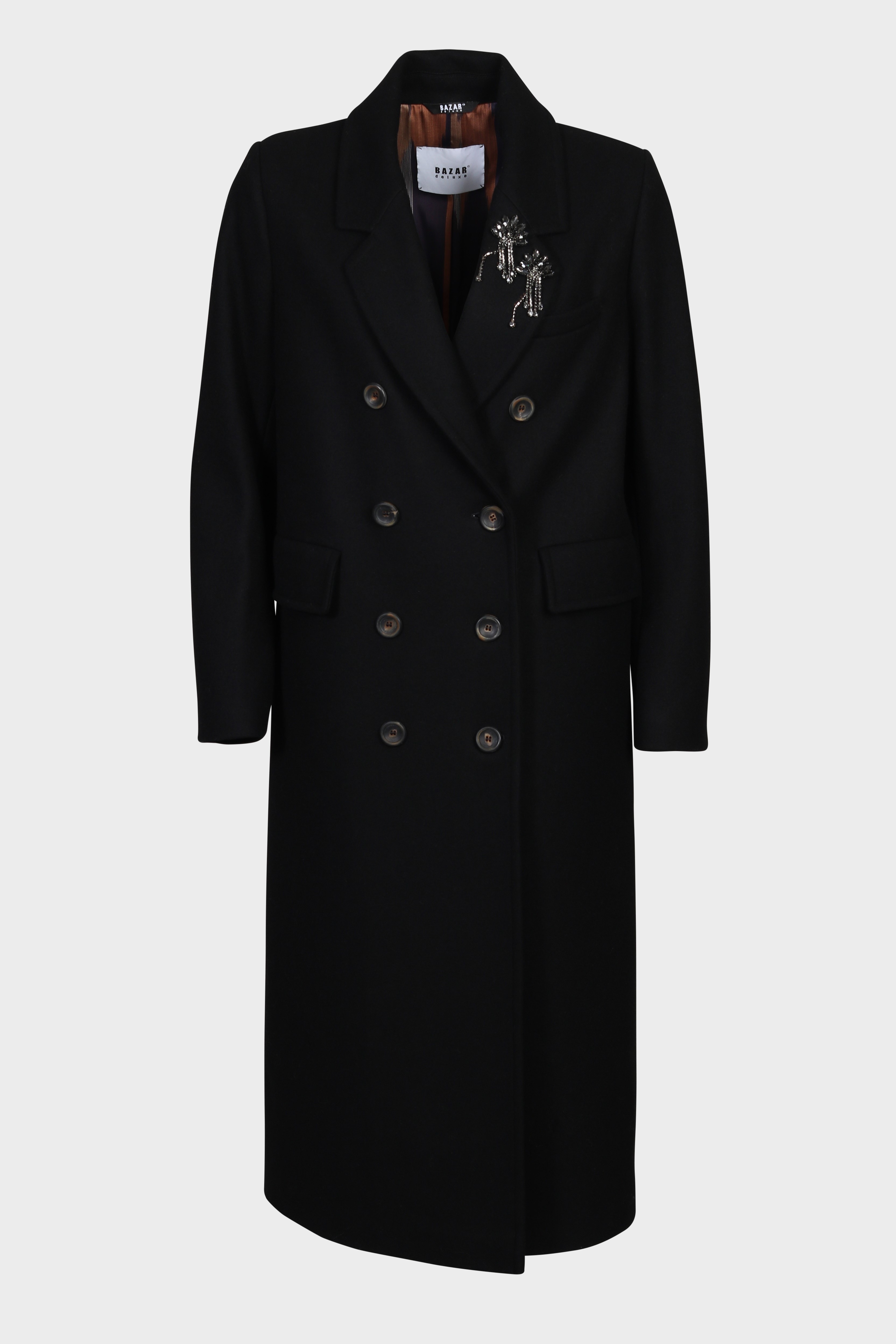 BAZAR DELUXE Wool Coat in Black