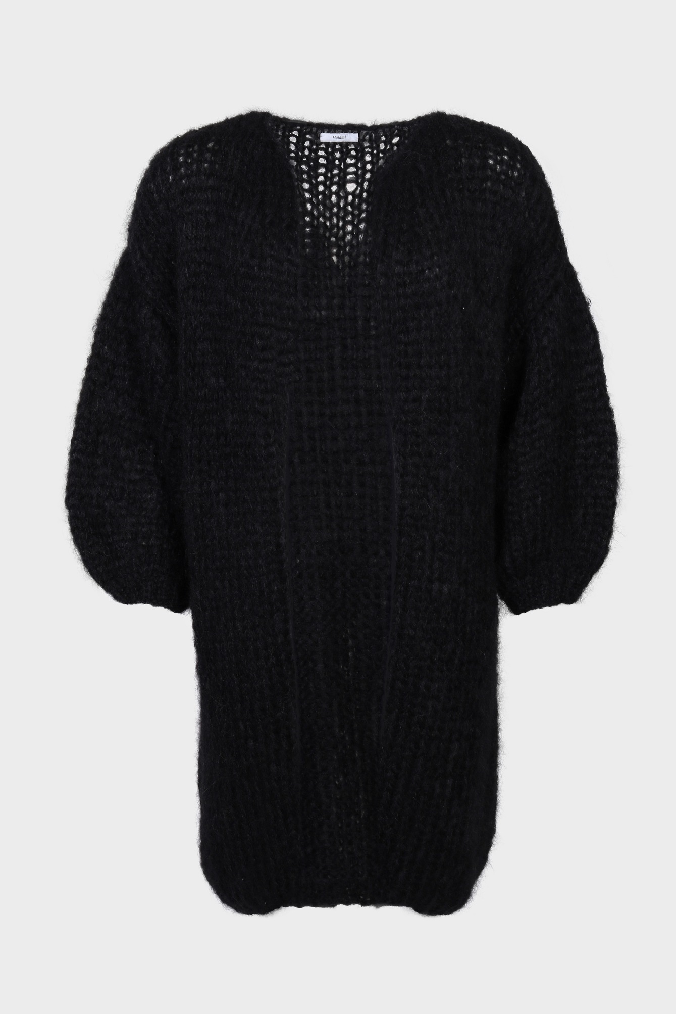 MAIAMI Short Knit Coat in Black