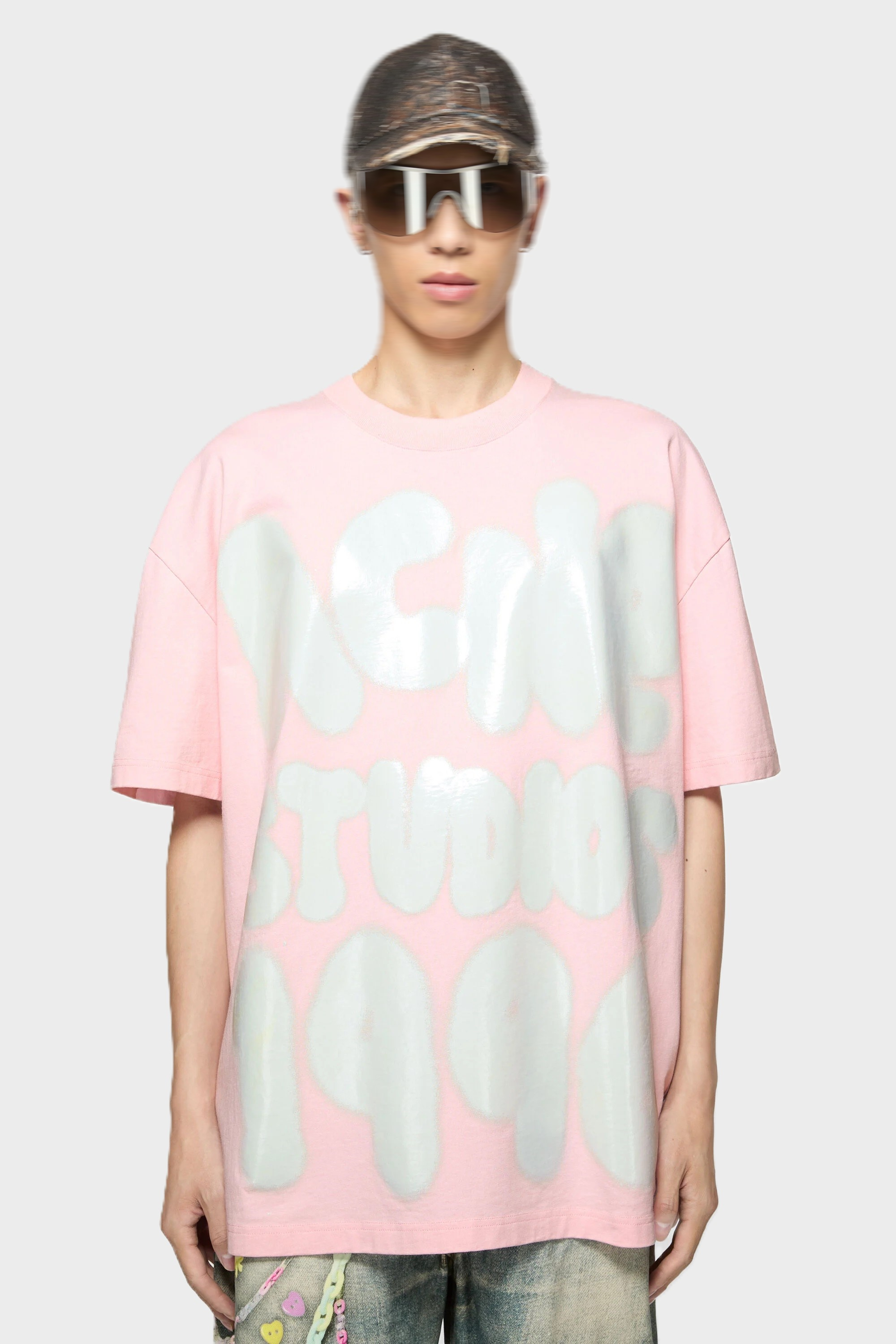 ACNE STUDIOS Oversize T-Shirt in Innocent Pink