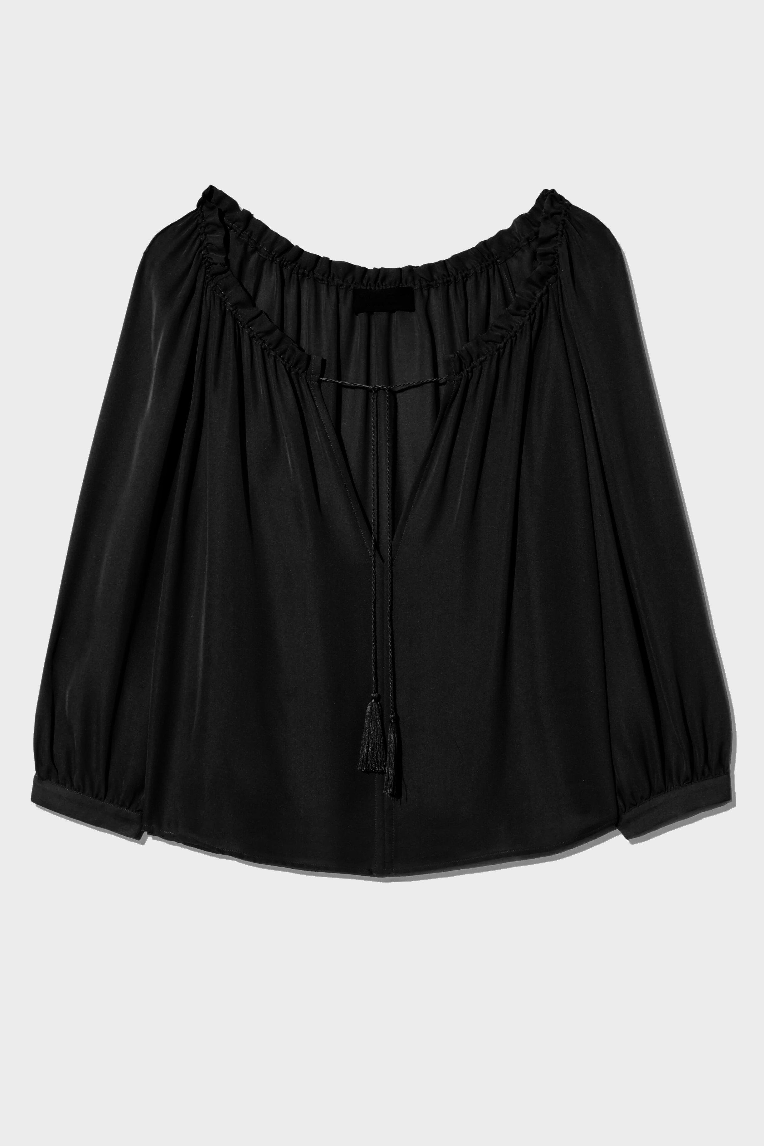 NILI LOTAN Carley S. Silk Blouse in Black