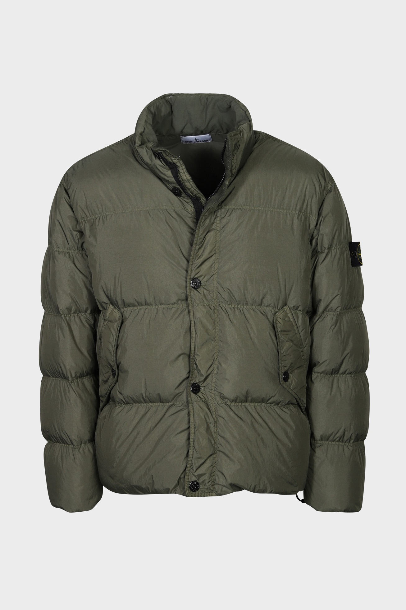 STONE ISLAND Garment Dyed Crinkle Reps Down Jacket in Olive