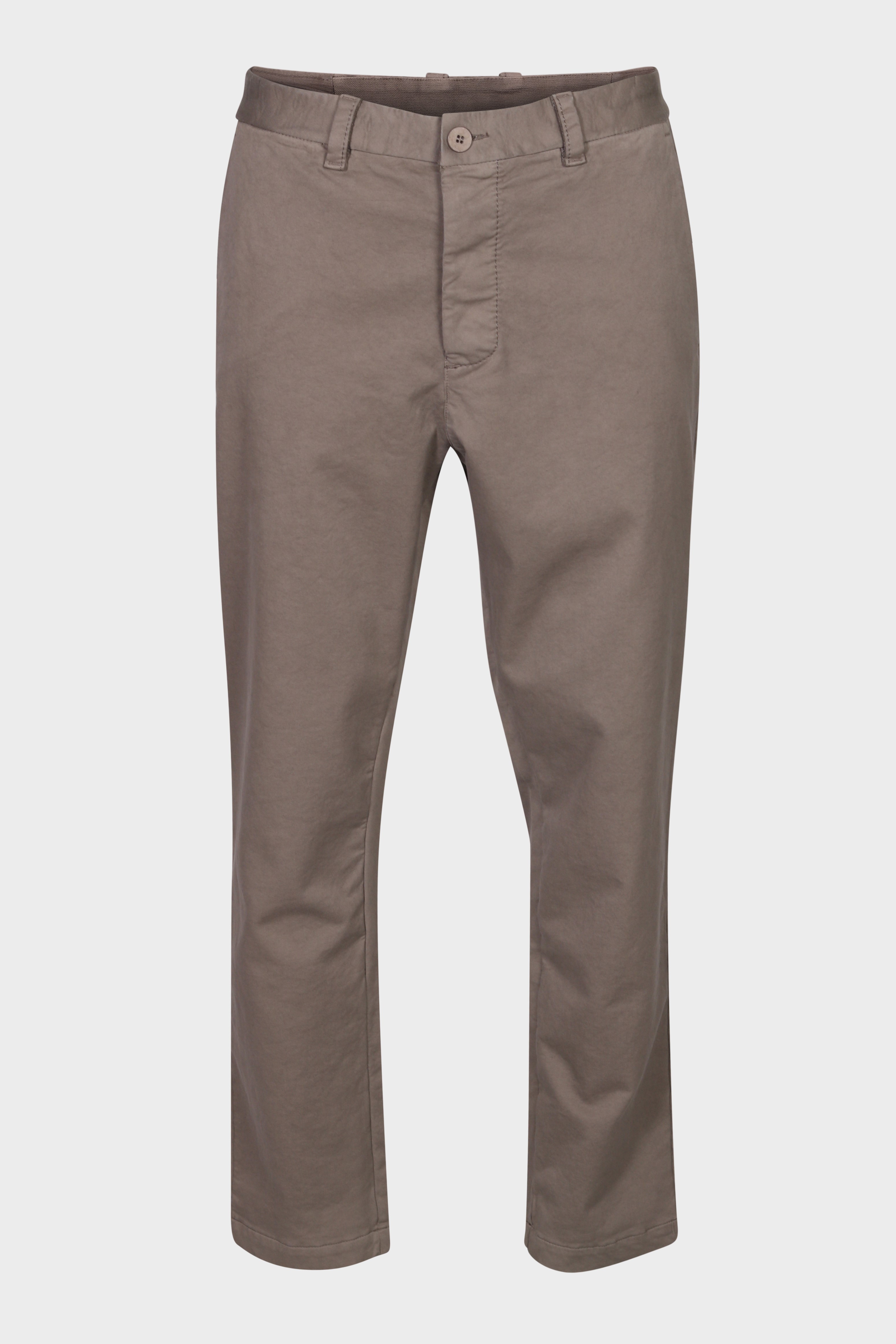 TRANSIT UOMO Cotton Stretch Pant in Light Brown