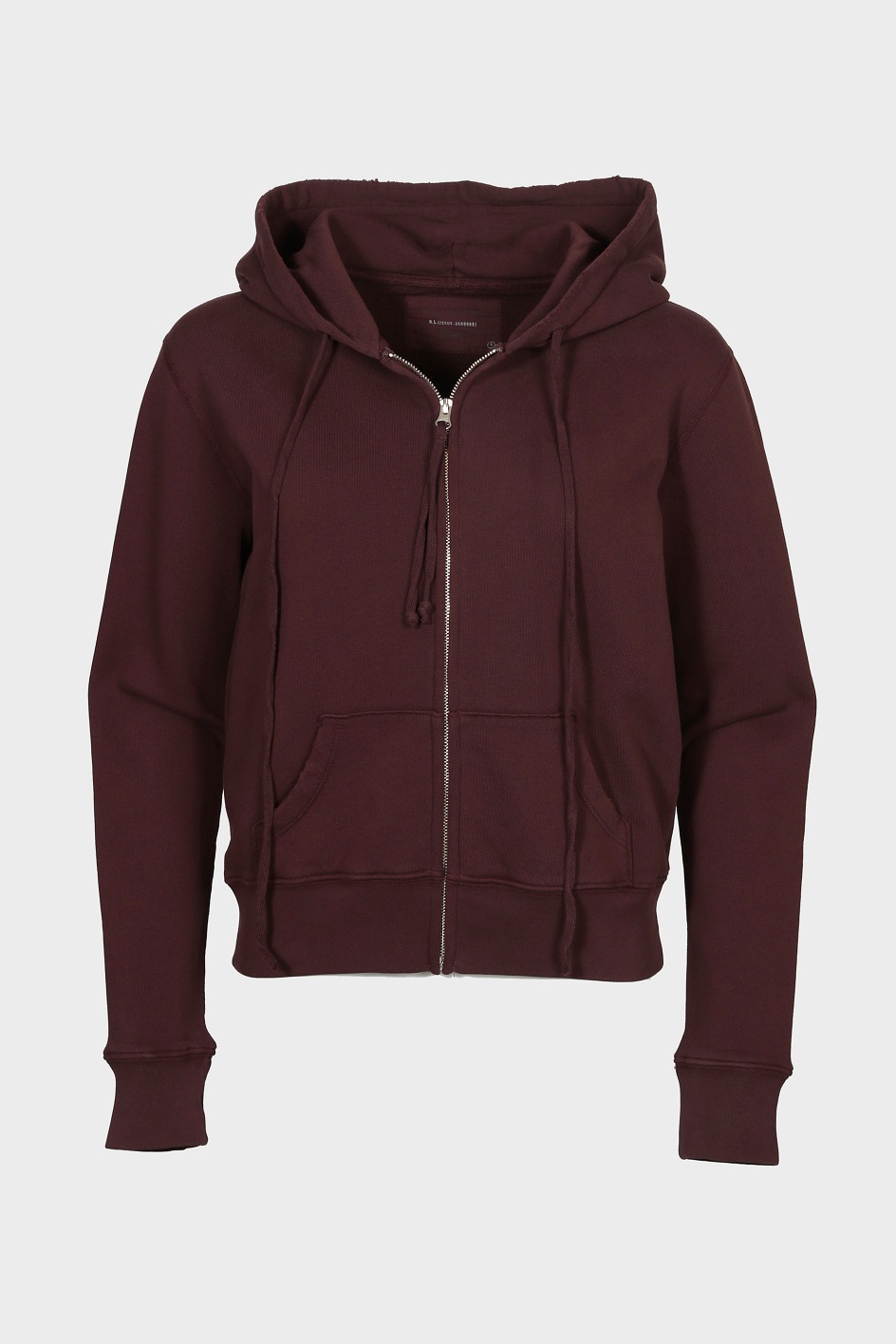 NILI LOTAN Callie Zip Hoodie in Oxblood