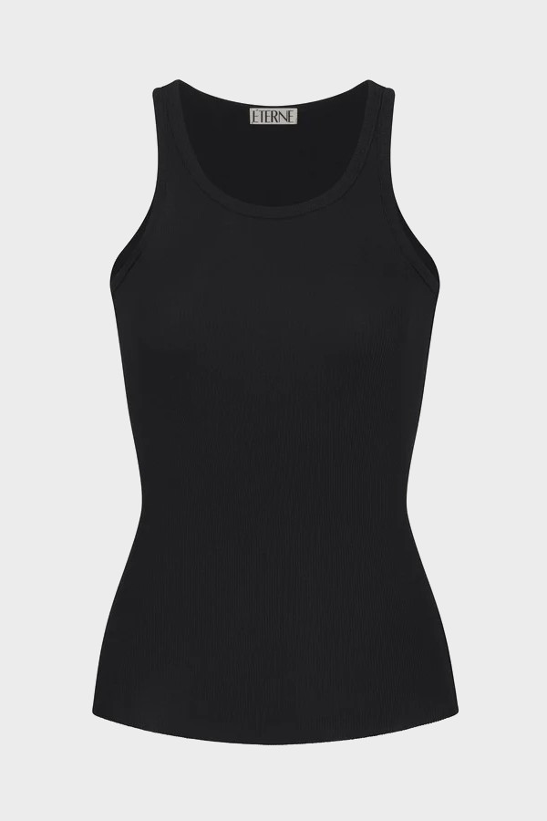 ÉTERNE High Neck Fitted Tank S
