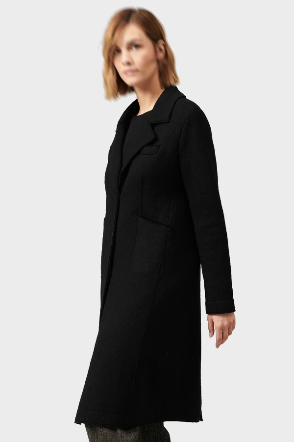 TRANSIT PAR SUCH Easy Soft Coat in Black