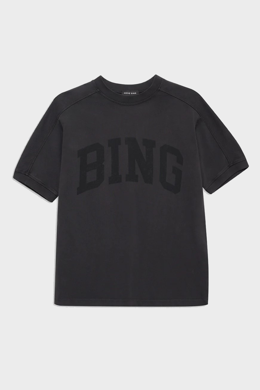 ANINE BING Jaylin Tee Bing in Vintage Black