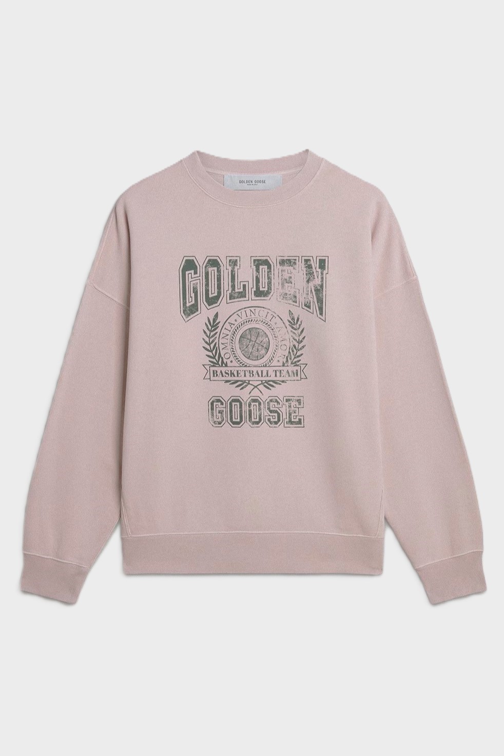 GOLDEN GOOSE Nelson College Sweatshirt in Old Pink