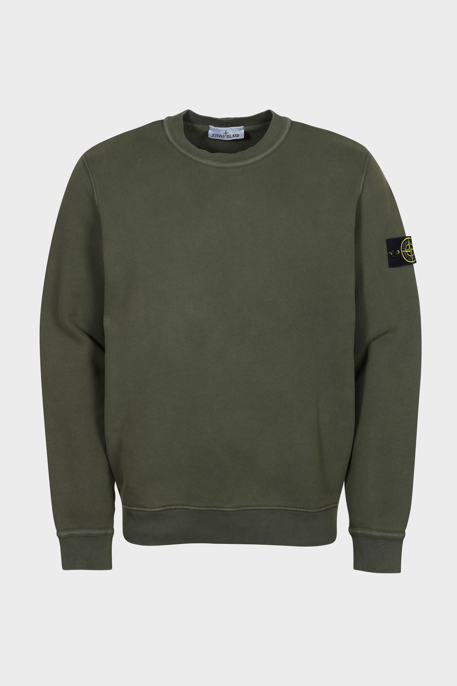 STONE ISLAND Heavy Cotton Sweatshirt in Washed Olive