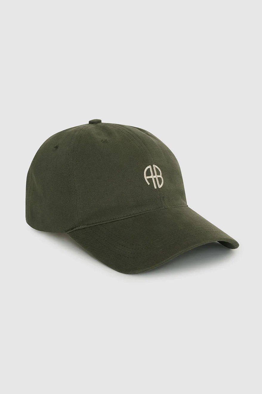 ANINE BING Jeremy Baseball Cap AB in Dark Olive