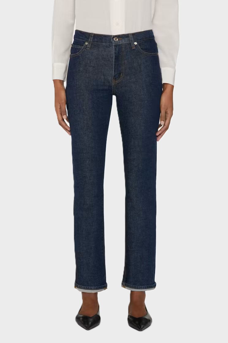 FRAME The Borrowed Jeans in Dark Wash