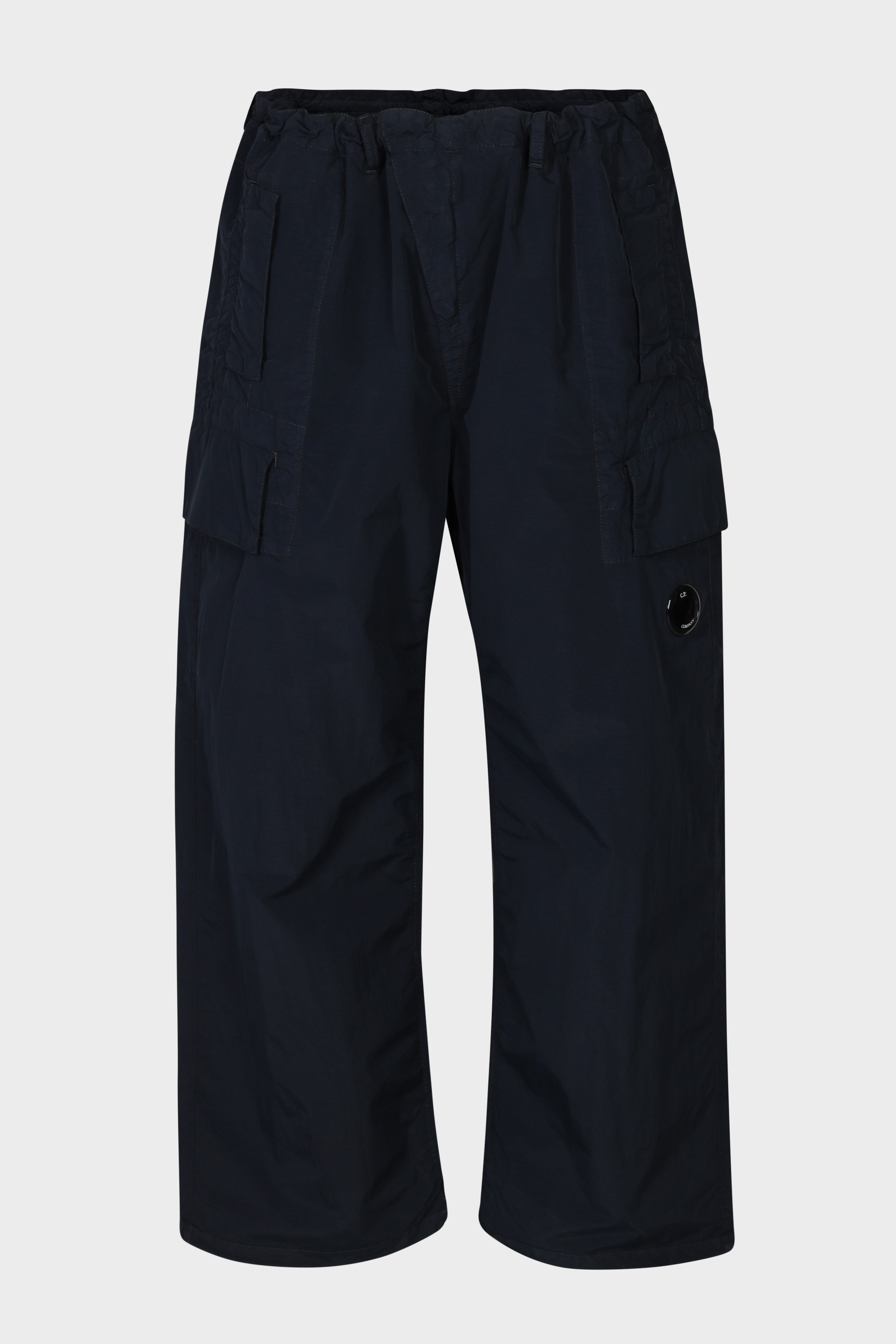 C.P. COMPANY Loose Fit Nylon Cargo Pant in Total Eclips