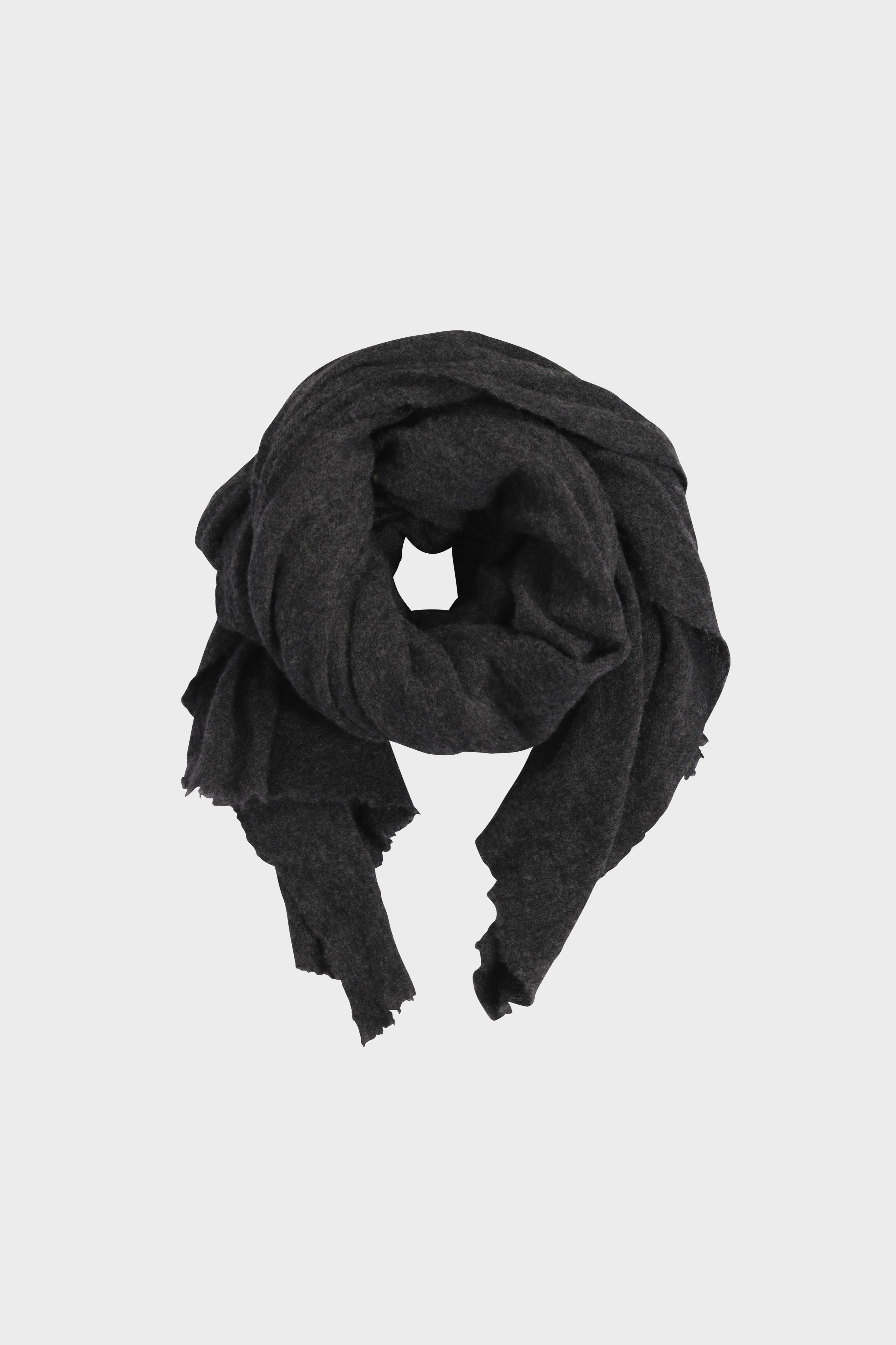 PIN1876 Cashmere Scarf Dark Grey Melange