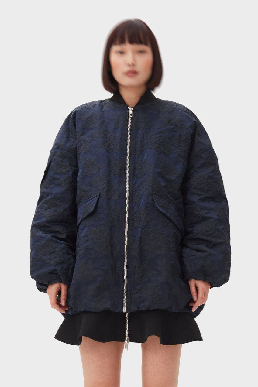 GANNI Botanical Jacquard Bomber