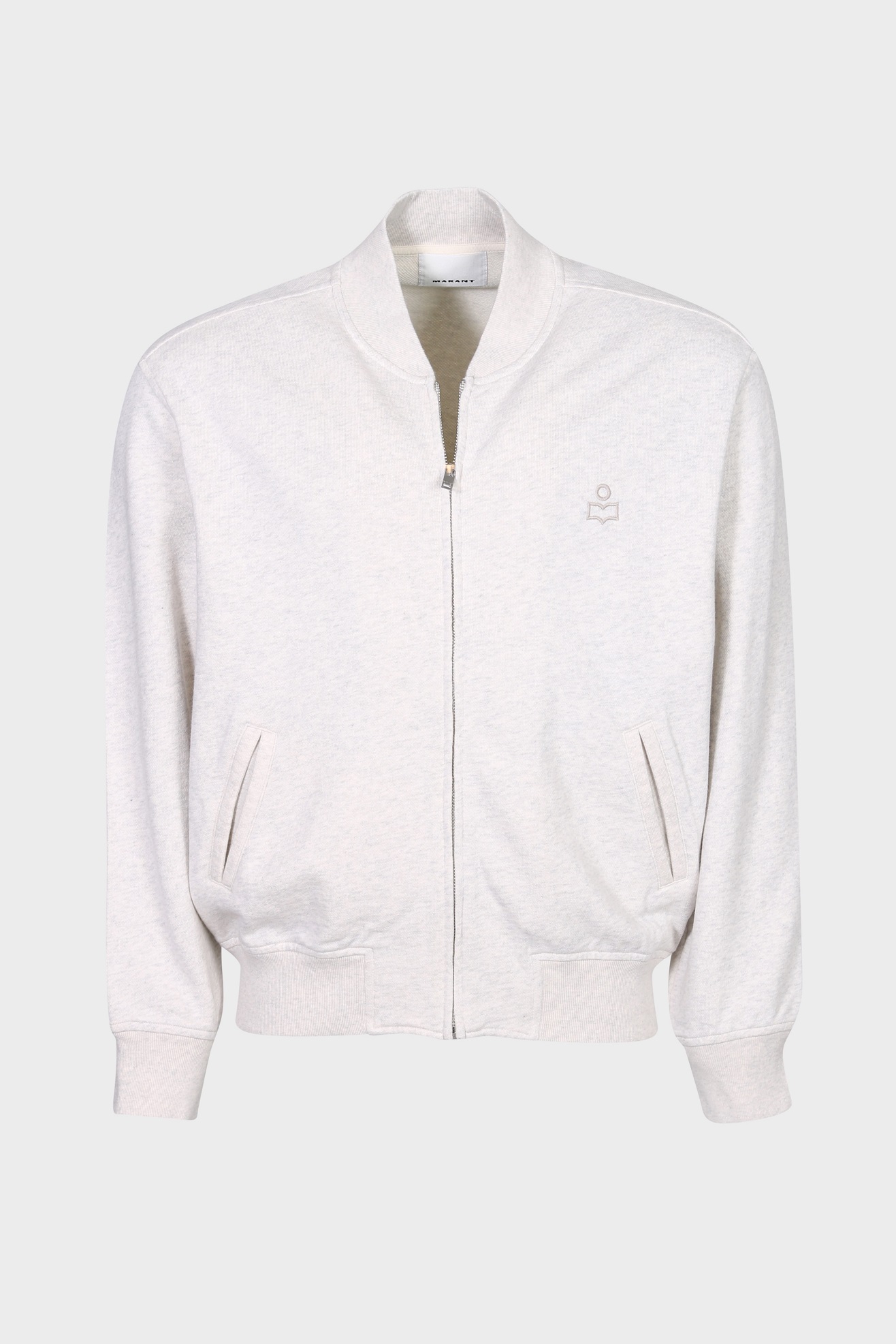 ISABEL MARANT Marty Sweat Bomber Jacket in Ecru