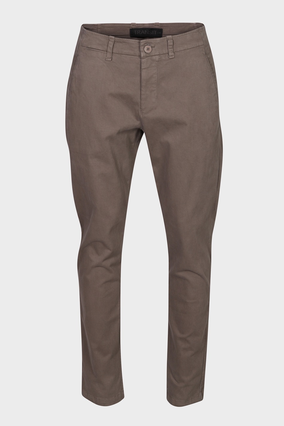 TRANSIT UOMO Cotton Stretch Pant in Light Brown