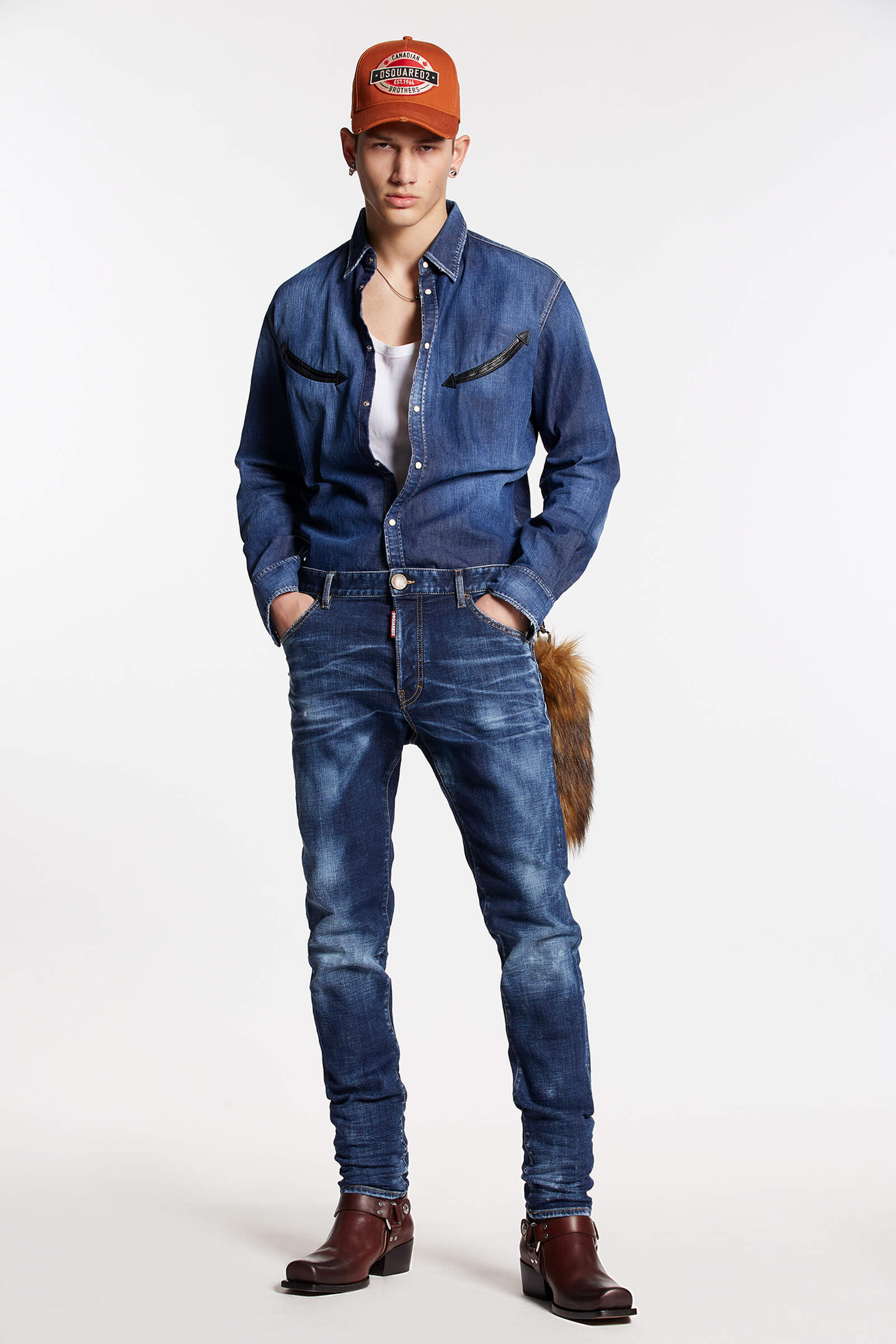 DSQUARED2 Cool Guy Jeans in Washed Dark Blue 46