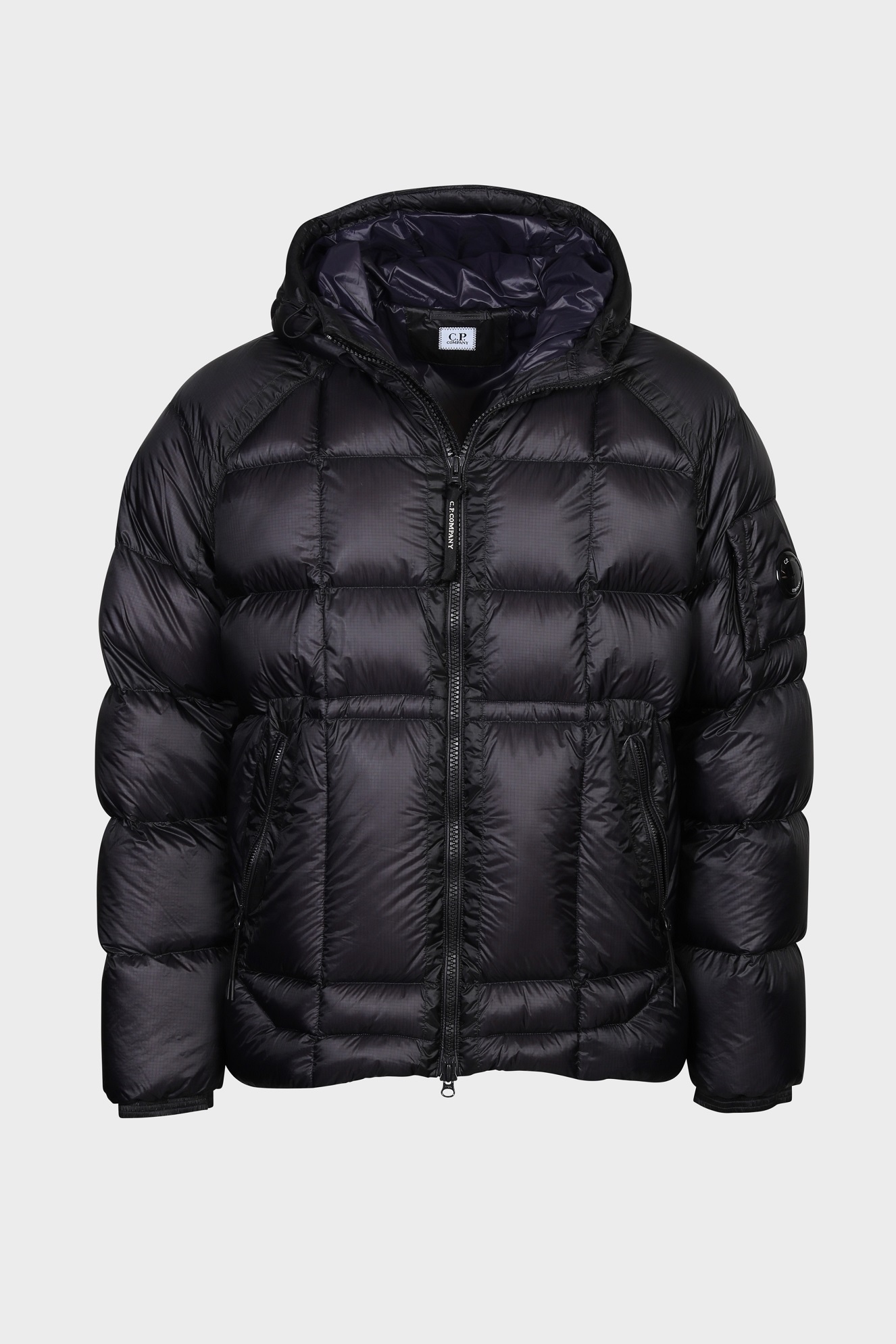 C.P. COMPANY Knit Down Jacket in Nightshade