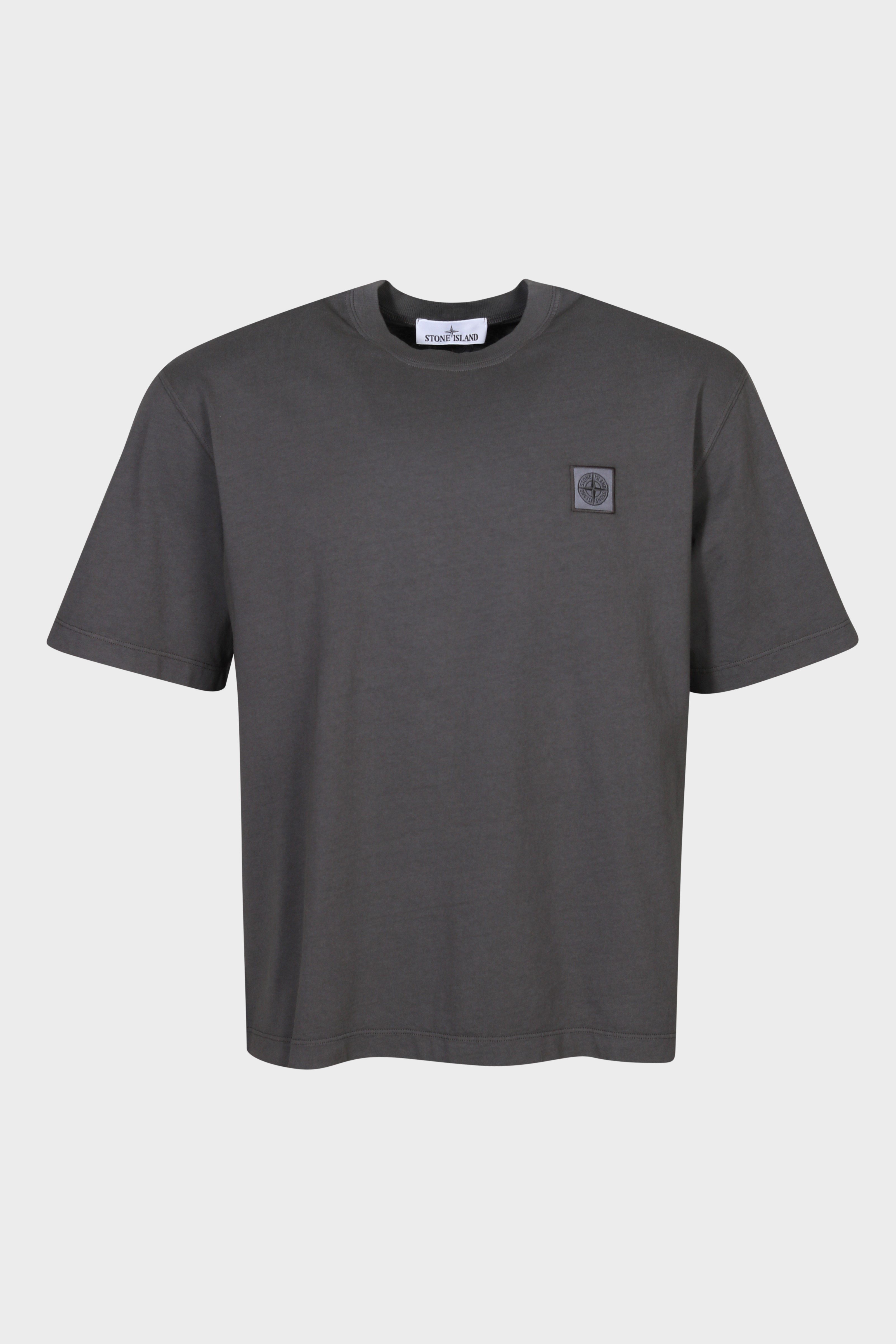 STONE ISLAND Loose Fit T-Shirt in Dark Grey