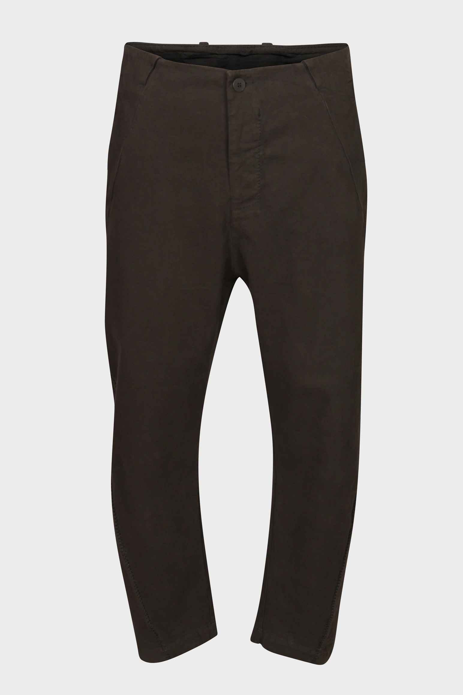 TRANSIT UOMO Cotton Wool Stretch Pant in Brown