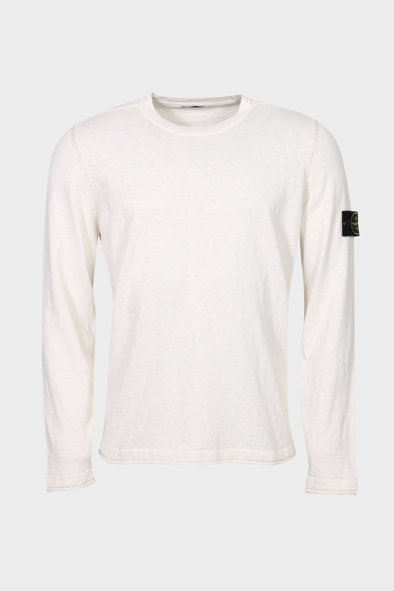 STONE ISLAND Summer Knit Pullover in Cream