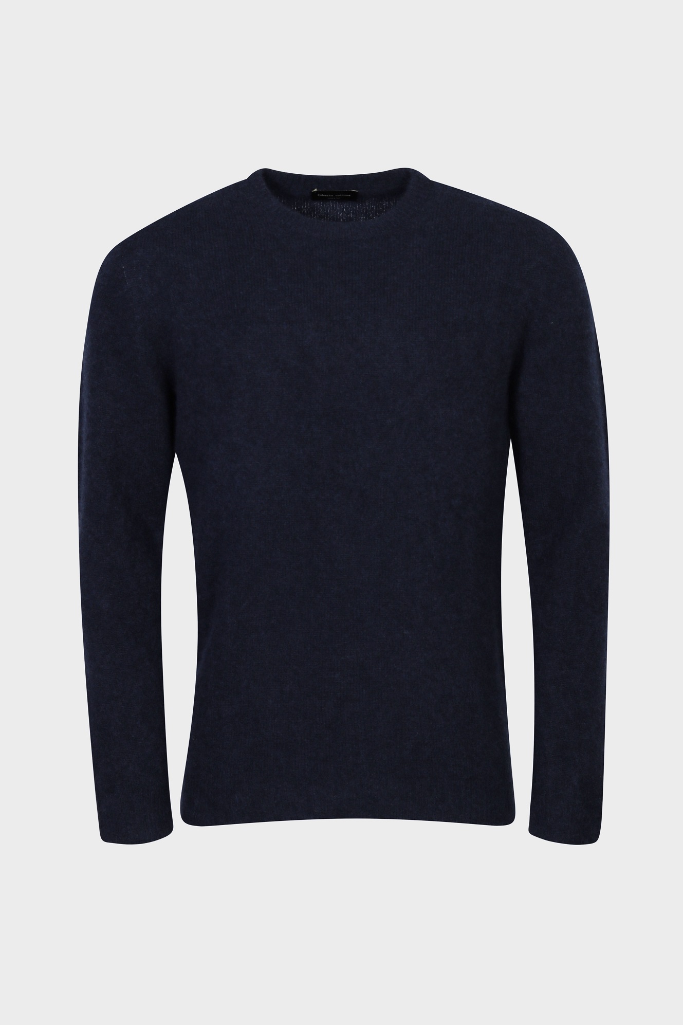 ROBERTO COLLINA Fluffy Cashmere Pullover in Navy