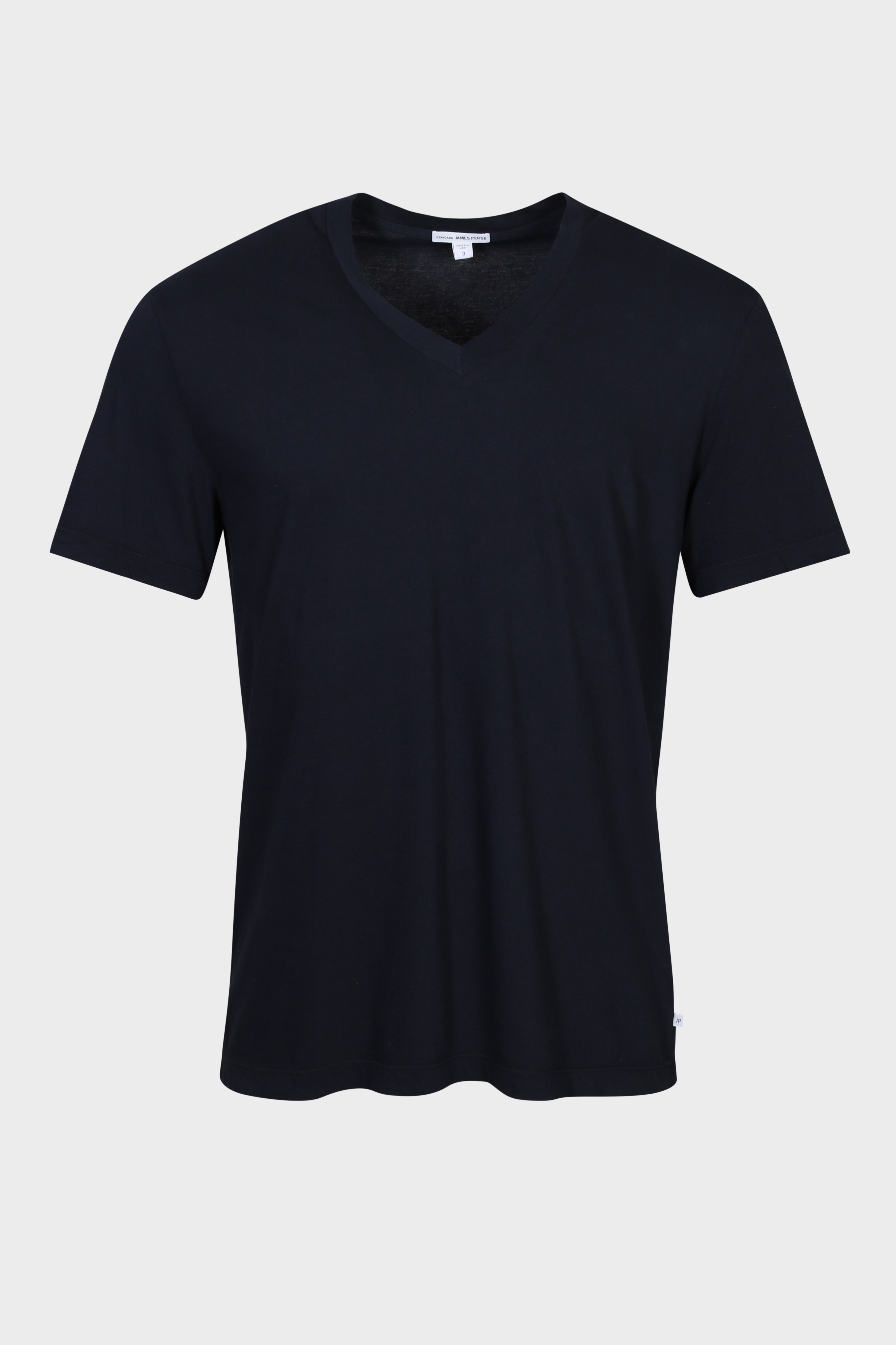 JAMES PERSE  Clear Jersey V-Neck in Navy