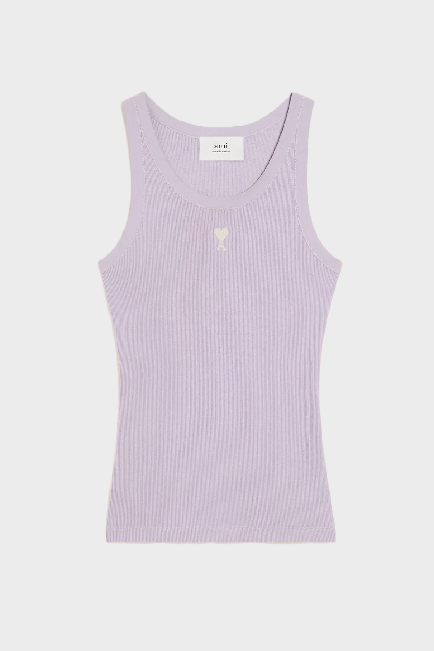 AMI PARIS de Coeur Tanktop in Lilac/Off White