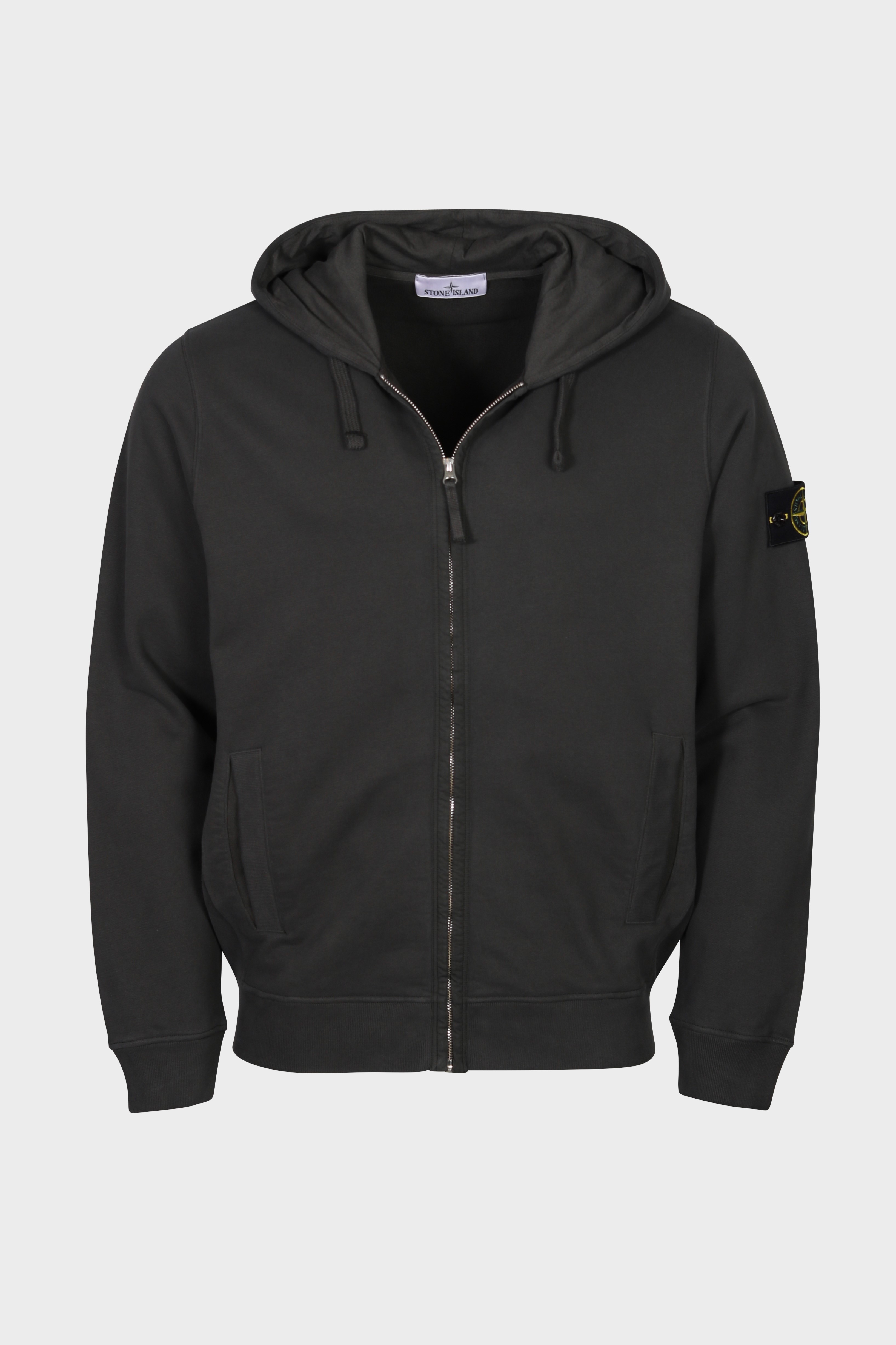 STONE ISLAND Zip Hoodie in Dark Grey