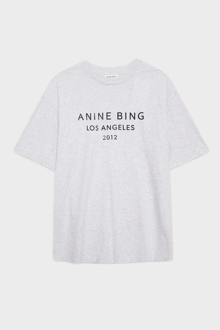 ANINE BING Myers Tee in Heather Grey