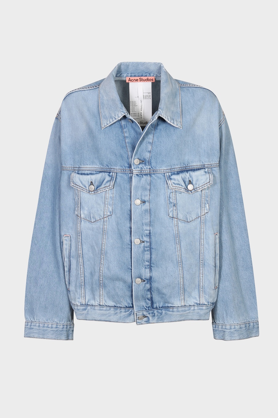 ACNE STUDIOS Relaxed Fit Denim Jacket in Light Blue