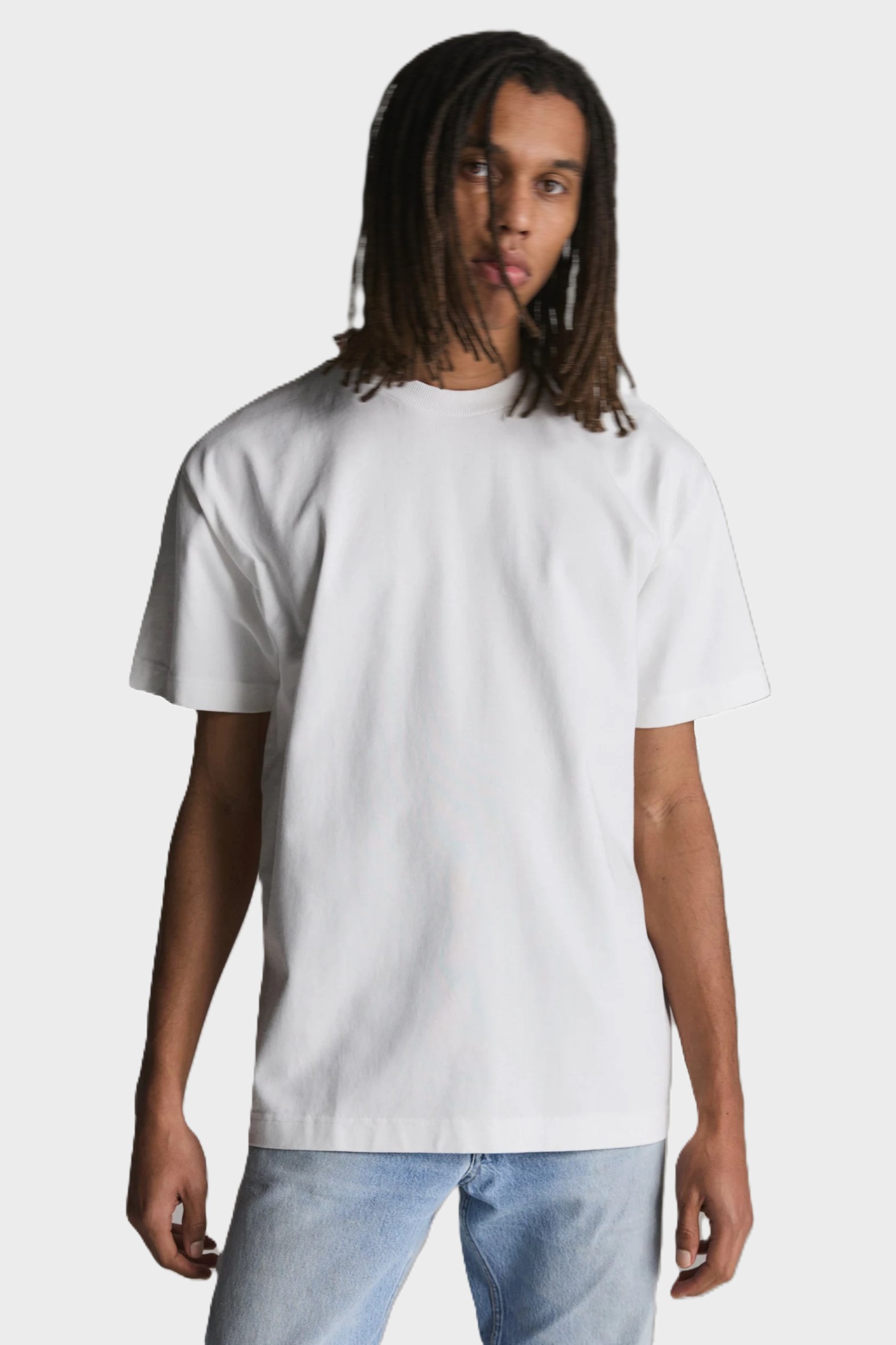 TENUE. Bruce Soft Heavy Cotton Oversize T-Shirt in White