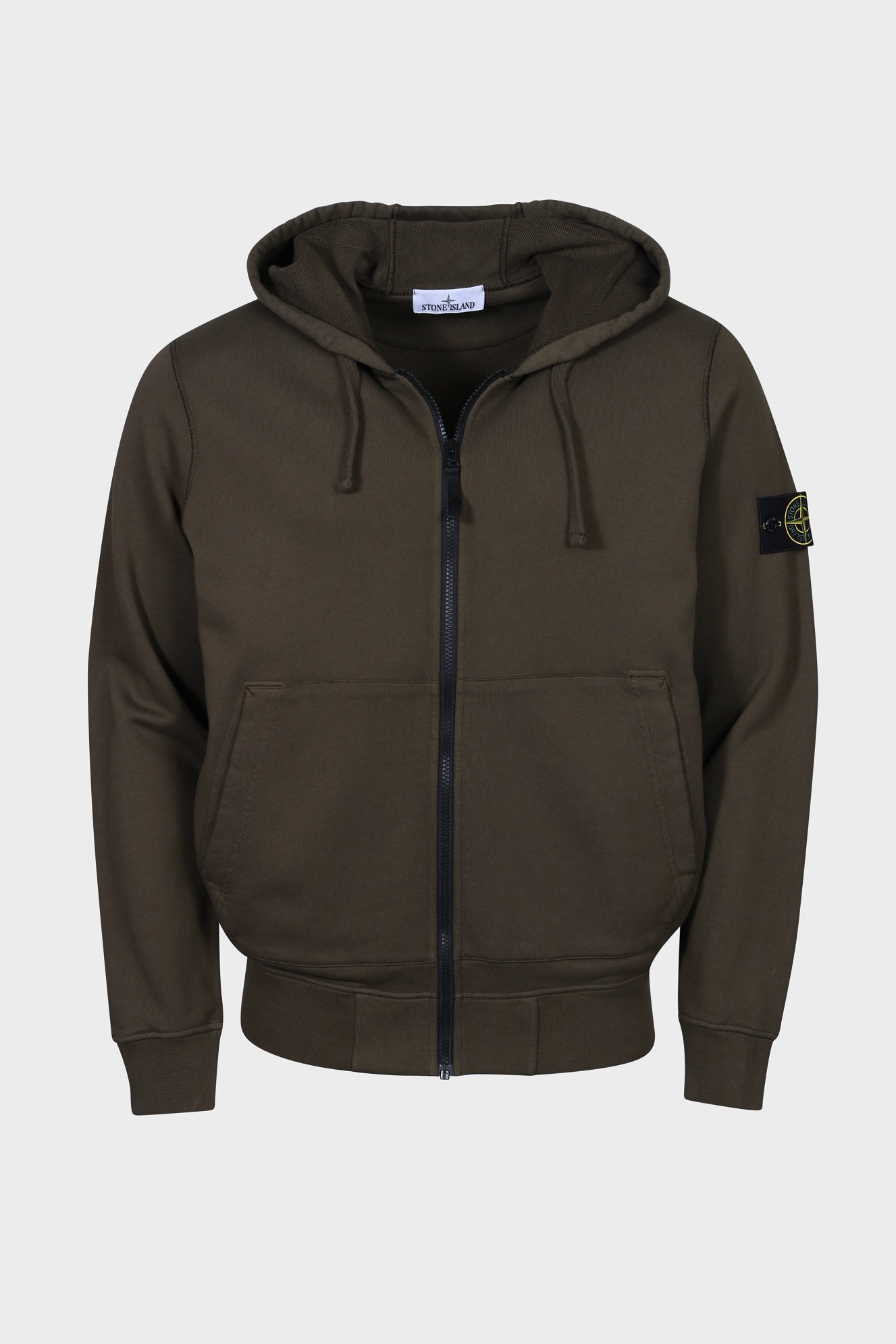 STONE ISLAND Zip Hoodie in Khaki