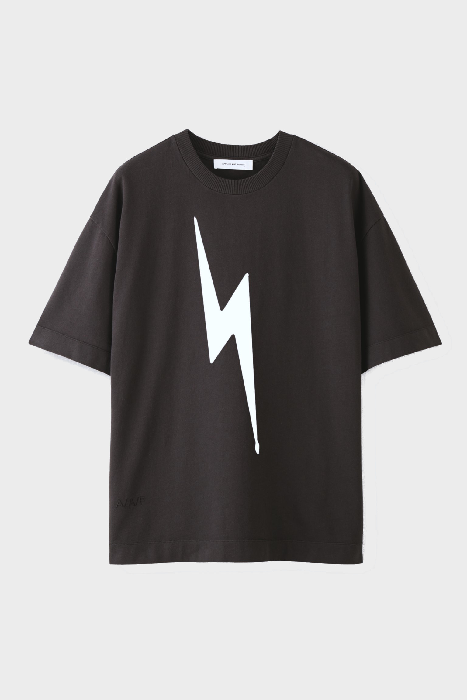 APPLIED ART FORMS Lightning Oversize T-Shirt in Charcoal
