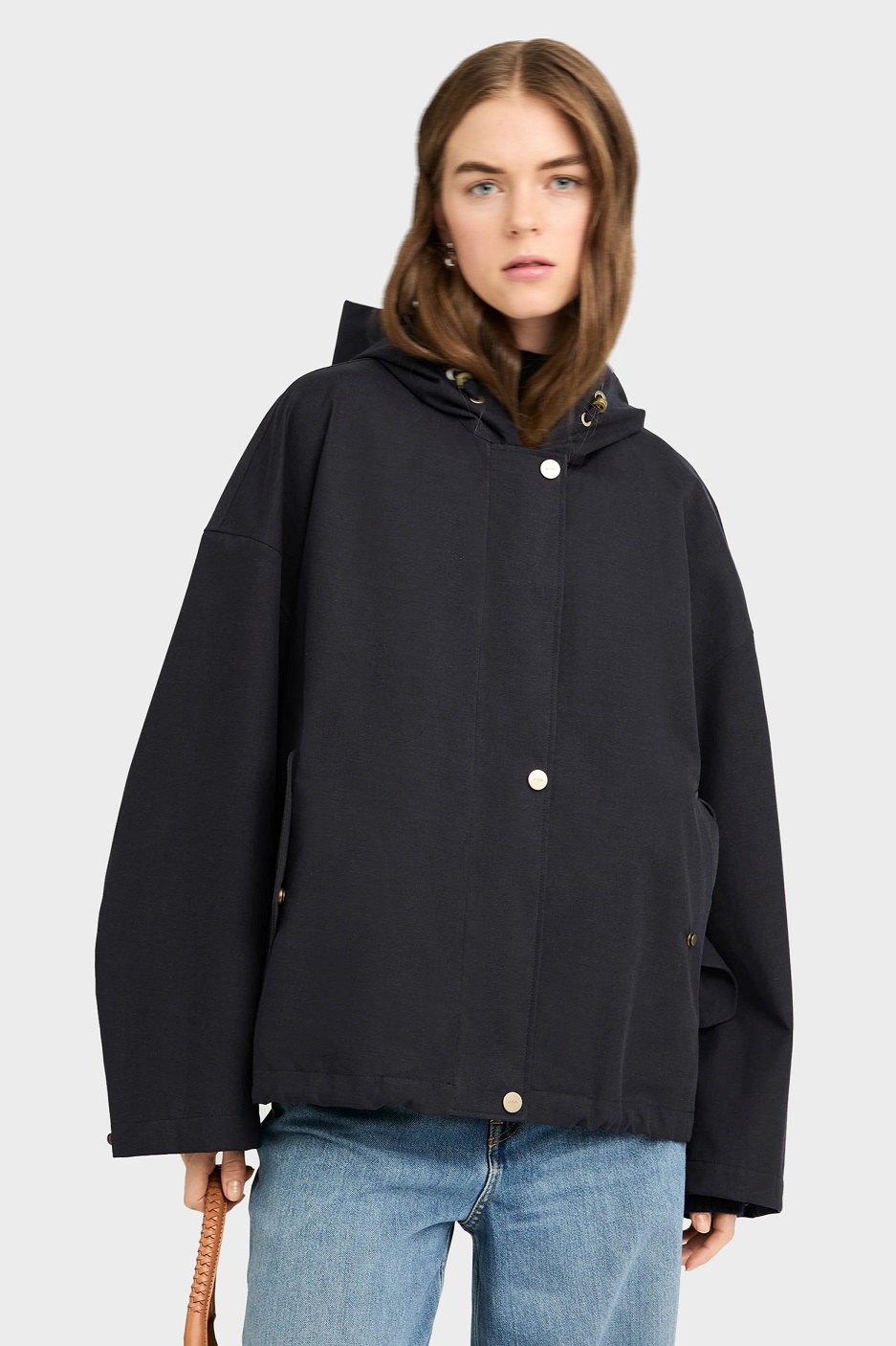 G-LAB Elle Soft Canvas Jacket in Dark Navy