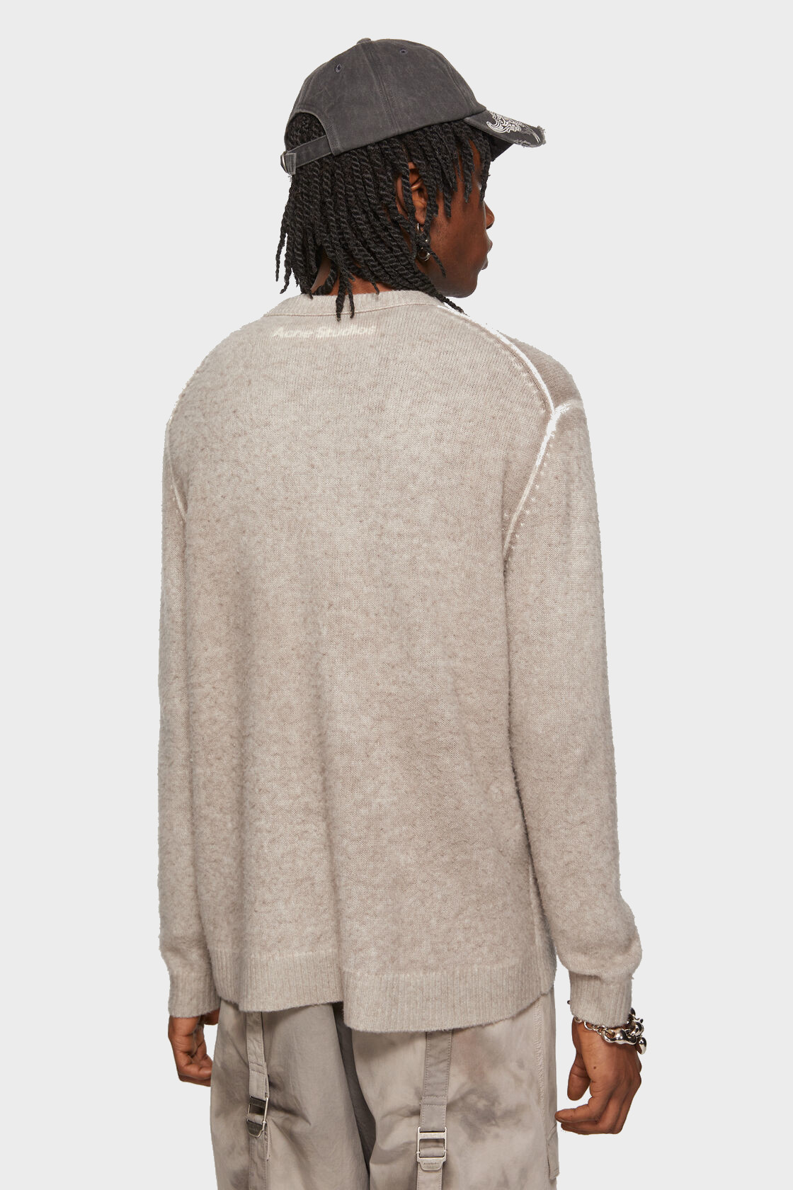 ACNE STUDIOS Vintage Knit Pullover in Beige