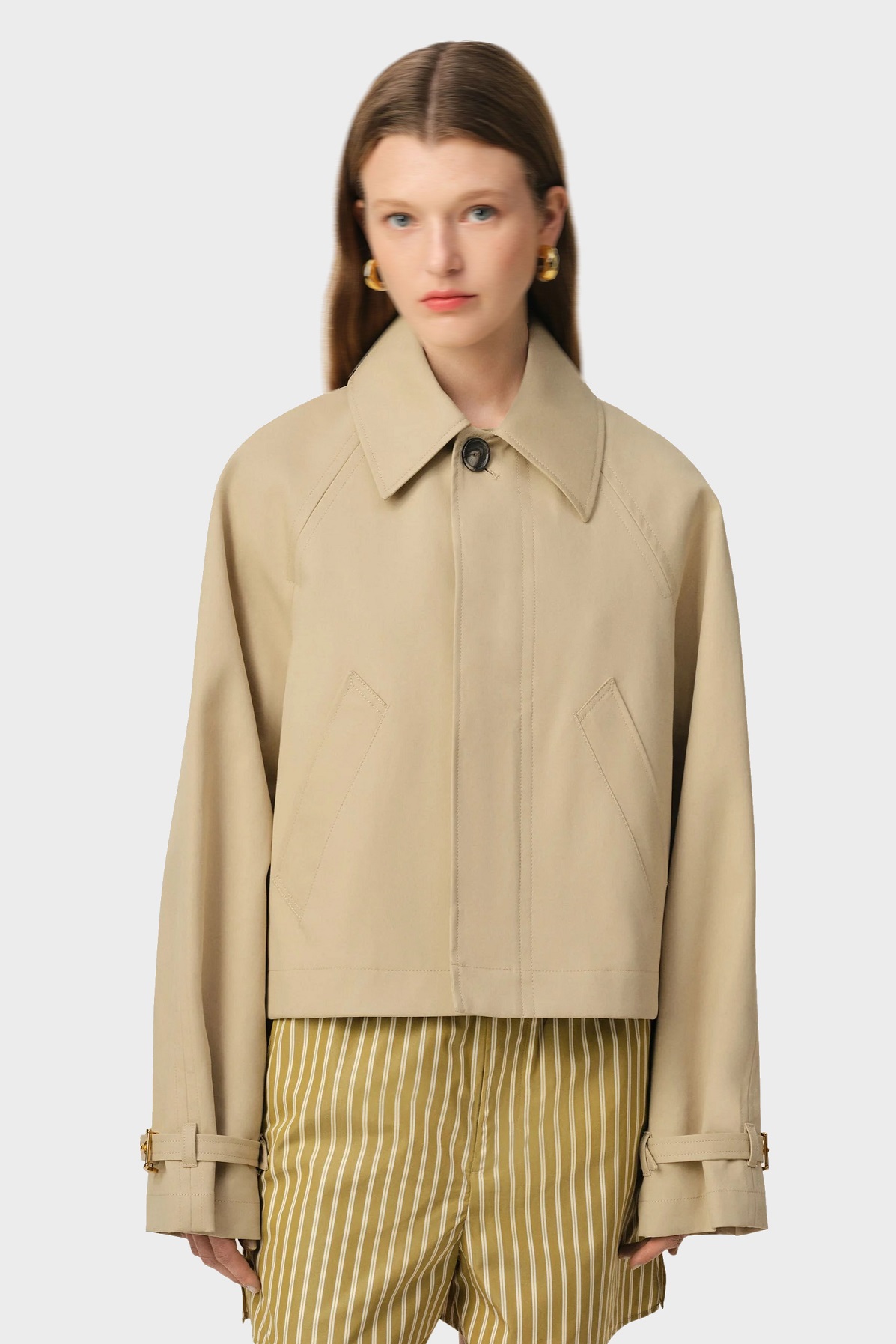 AMI PARIS Buttoned Jacket in Ginger/Ash