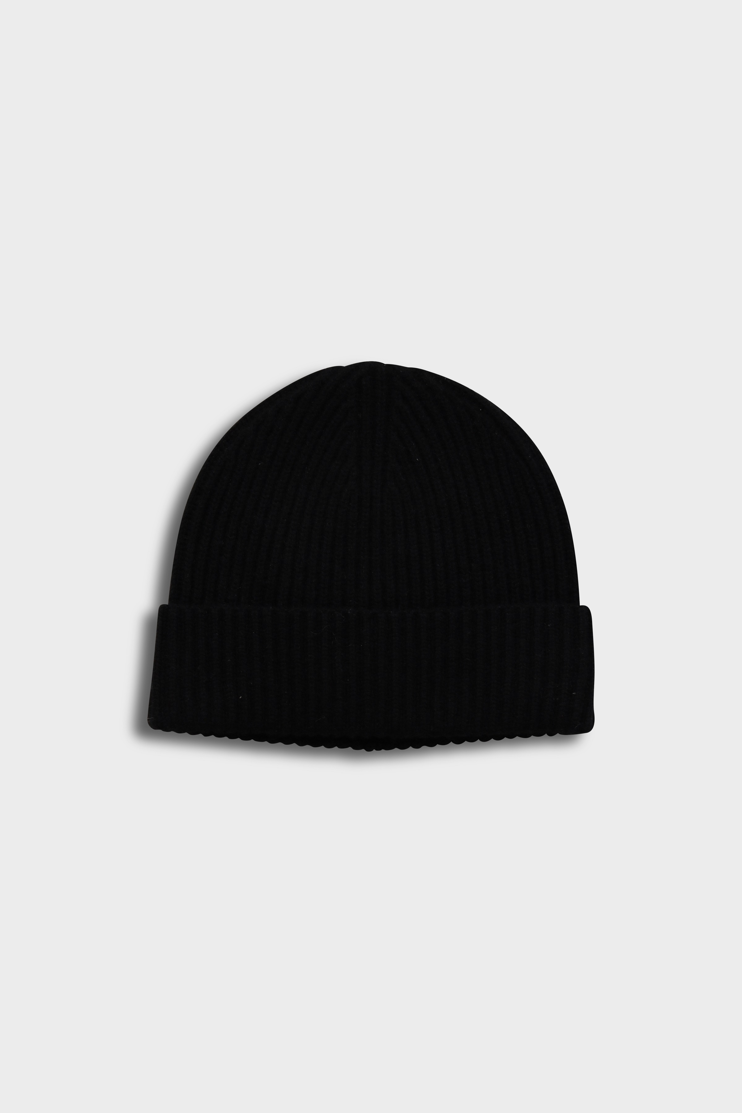 FLONA Cashmere Beanie in Black