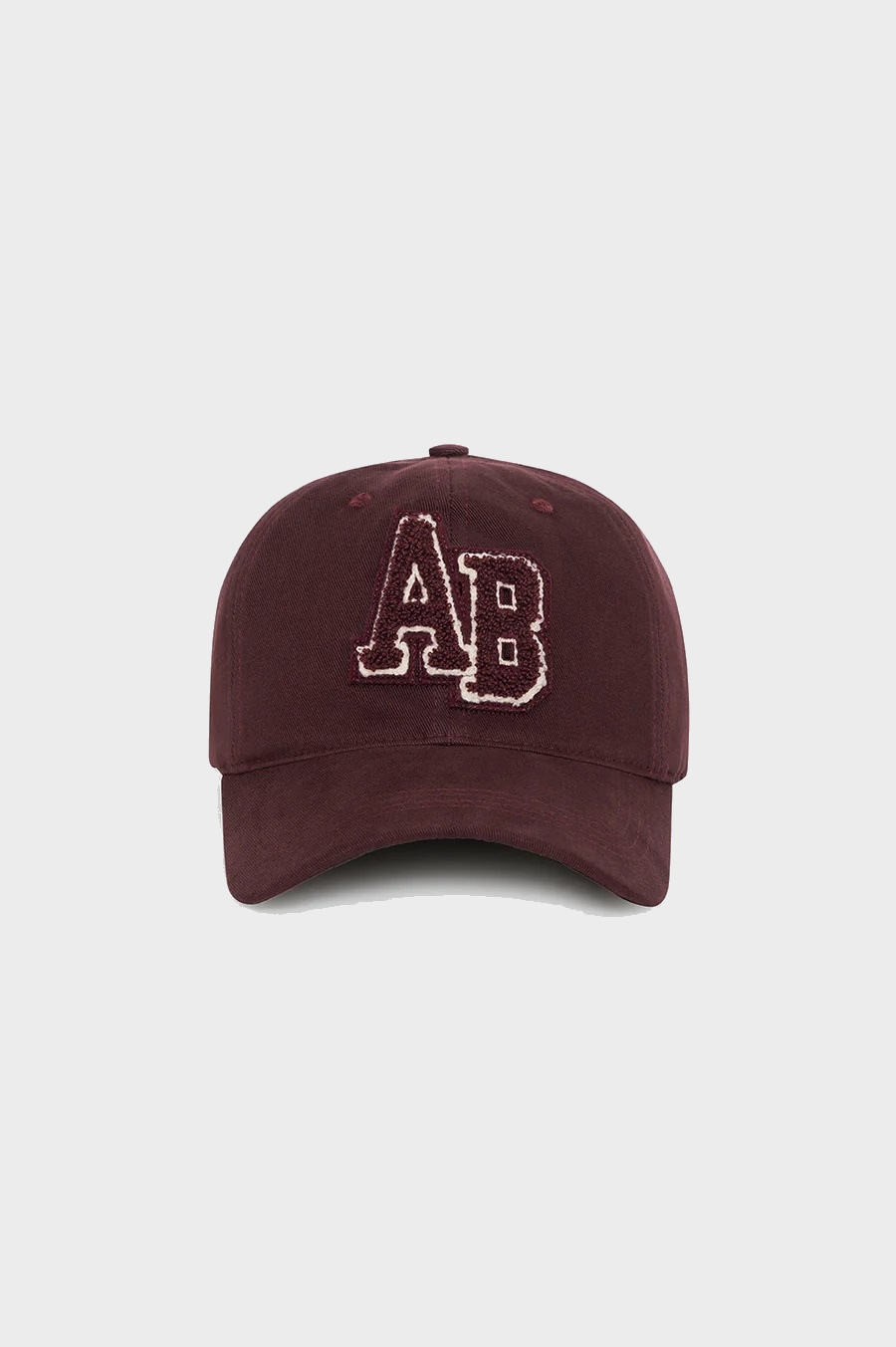 ANINE BING Jeremy Baseball Cap Lettermann in Dark Burgundy