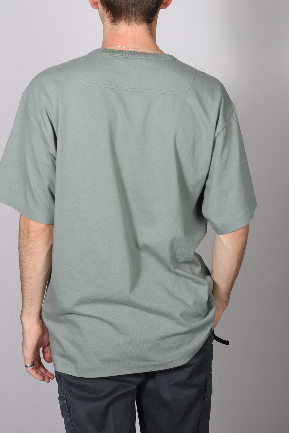 STONE ISLAND Oversized Stamp T-Shirt in Sage M